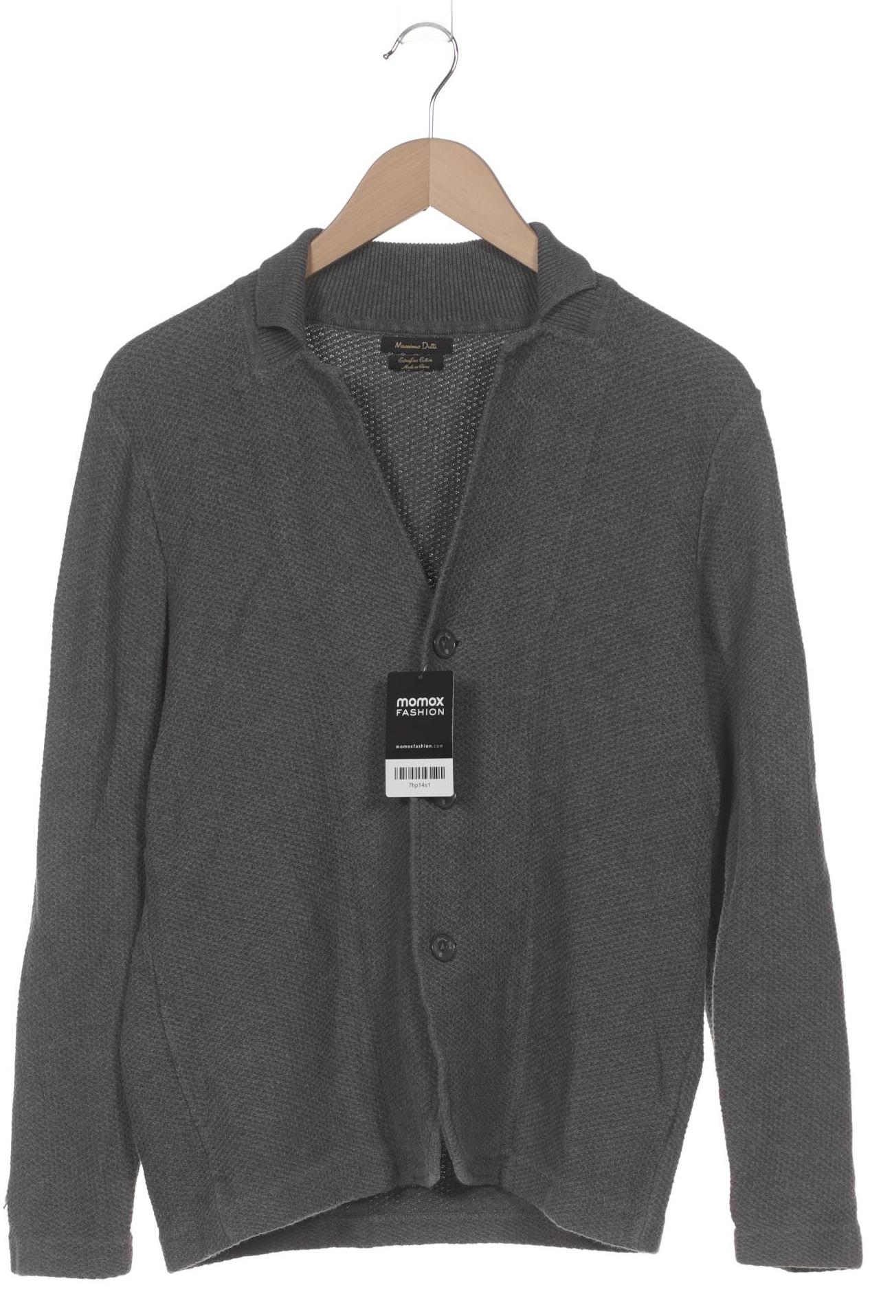 

Massimo Dutti Herren Strickjacke, grau, Gr. 48