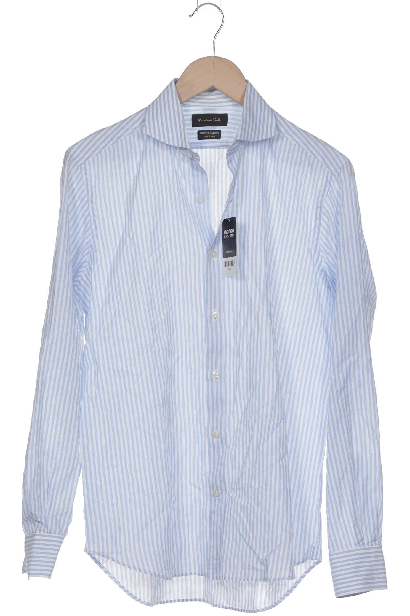 

Massimo Dutti Herren Hemd, hellblau, Gr. 46