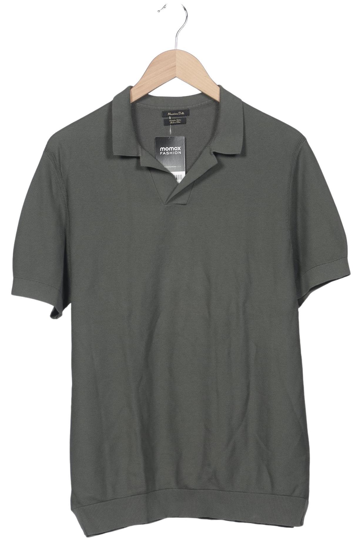 

Massimo Dutti Herren Poloshirt, grün, Gr. 54