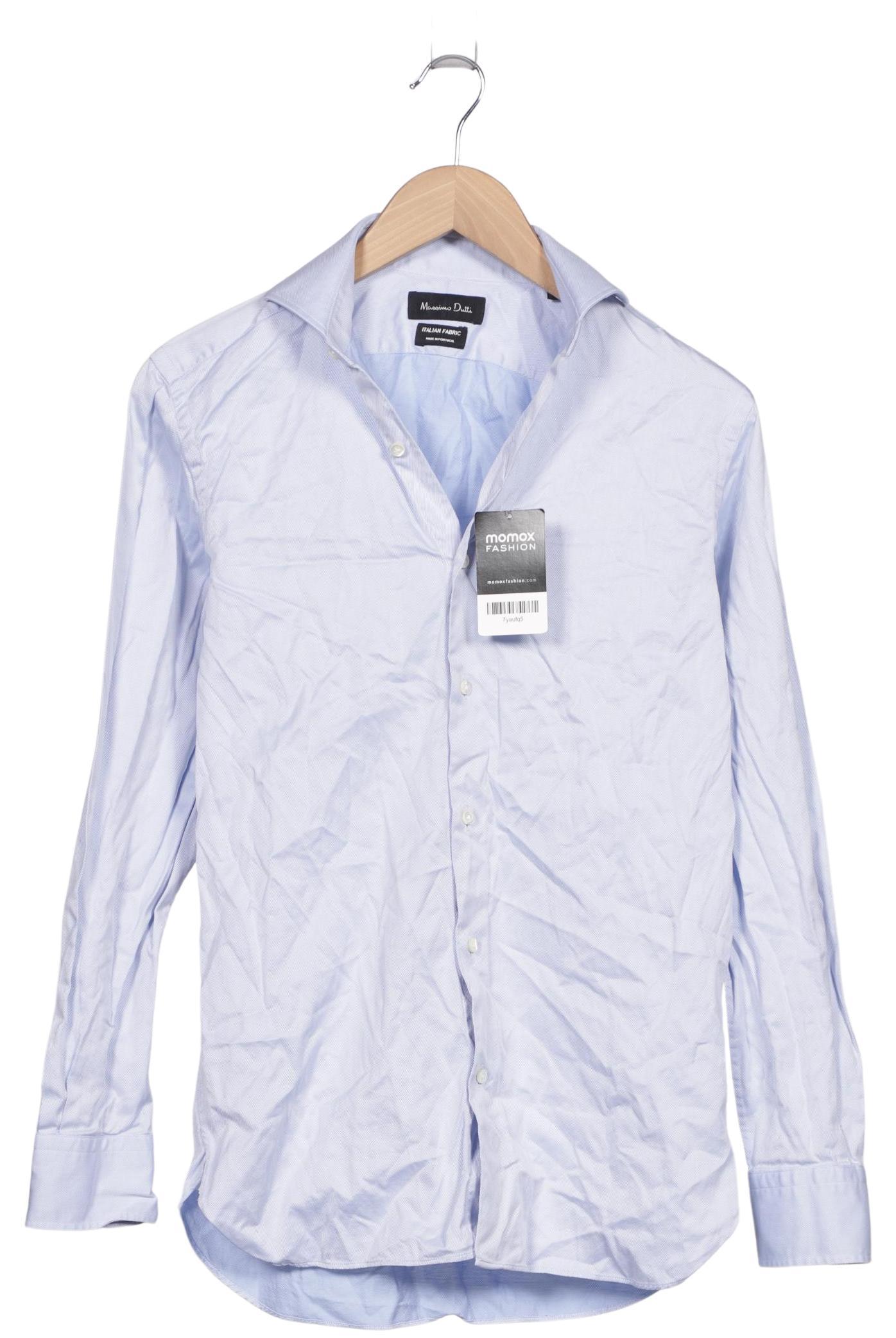 

Massimo Dutti Herren Hemd, hellblau, Gr. 46