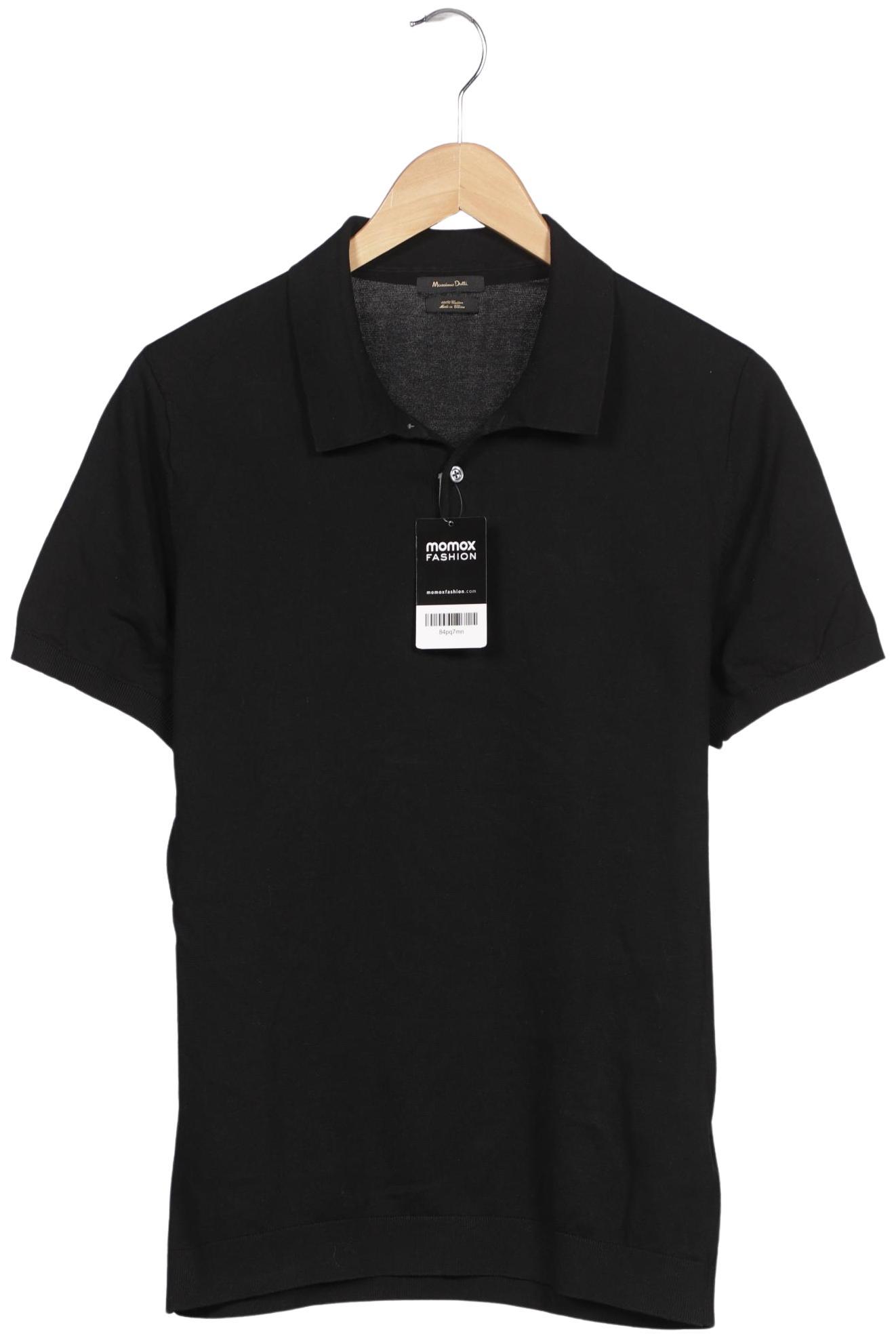 

Massimo Dutti Herren Poloshirt, schwarz, Gr. 52