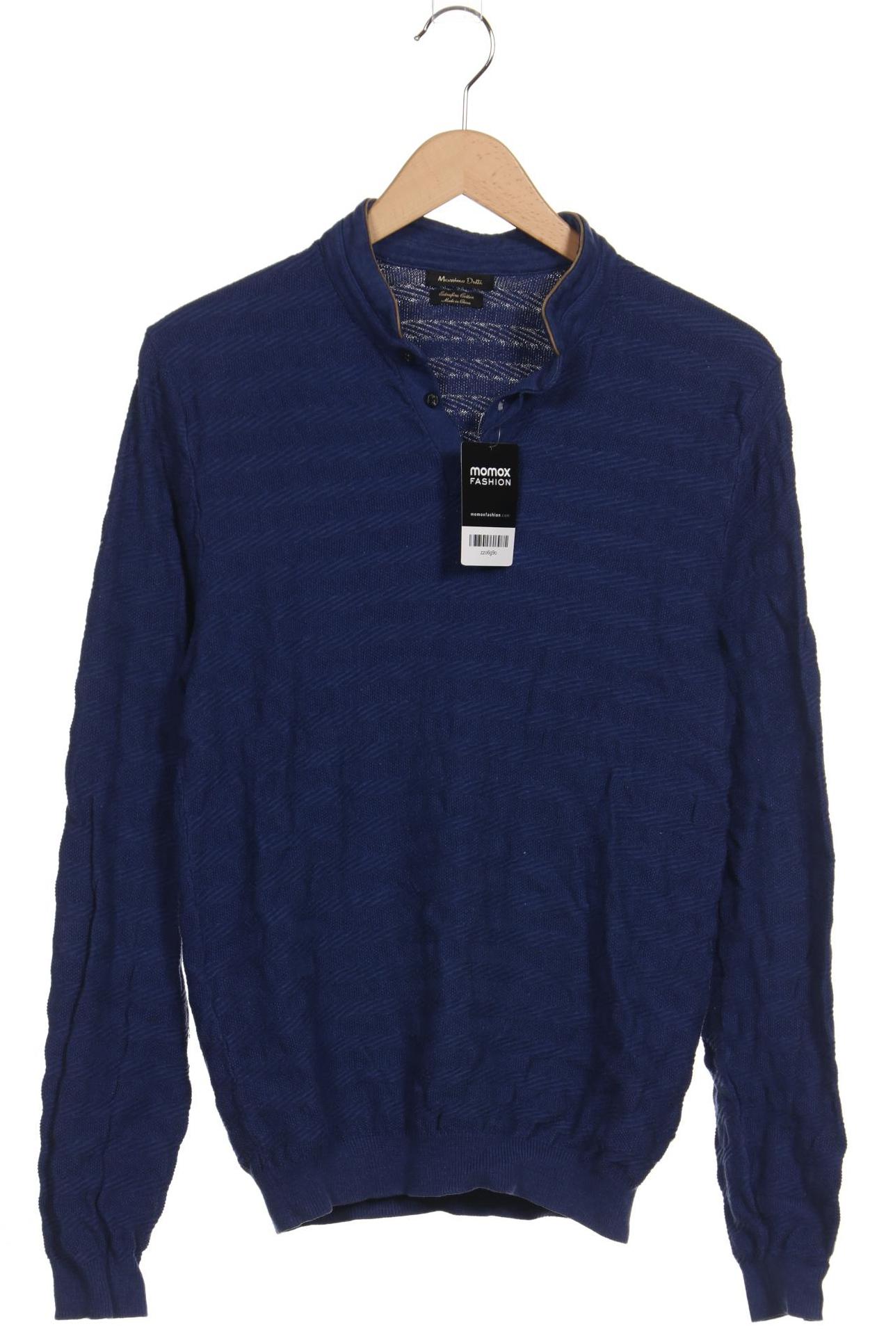 

Massimo Dutti Herren Pullover, marineblau, Gr. 48