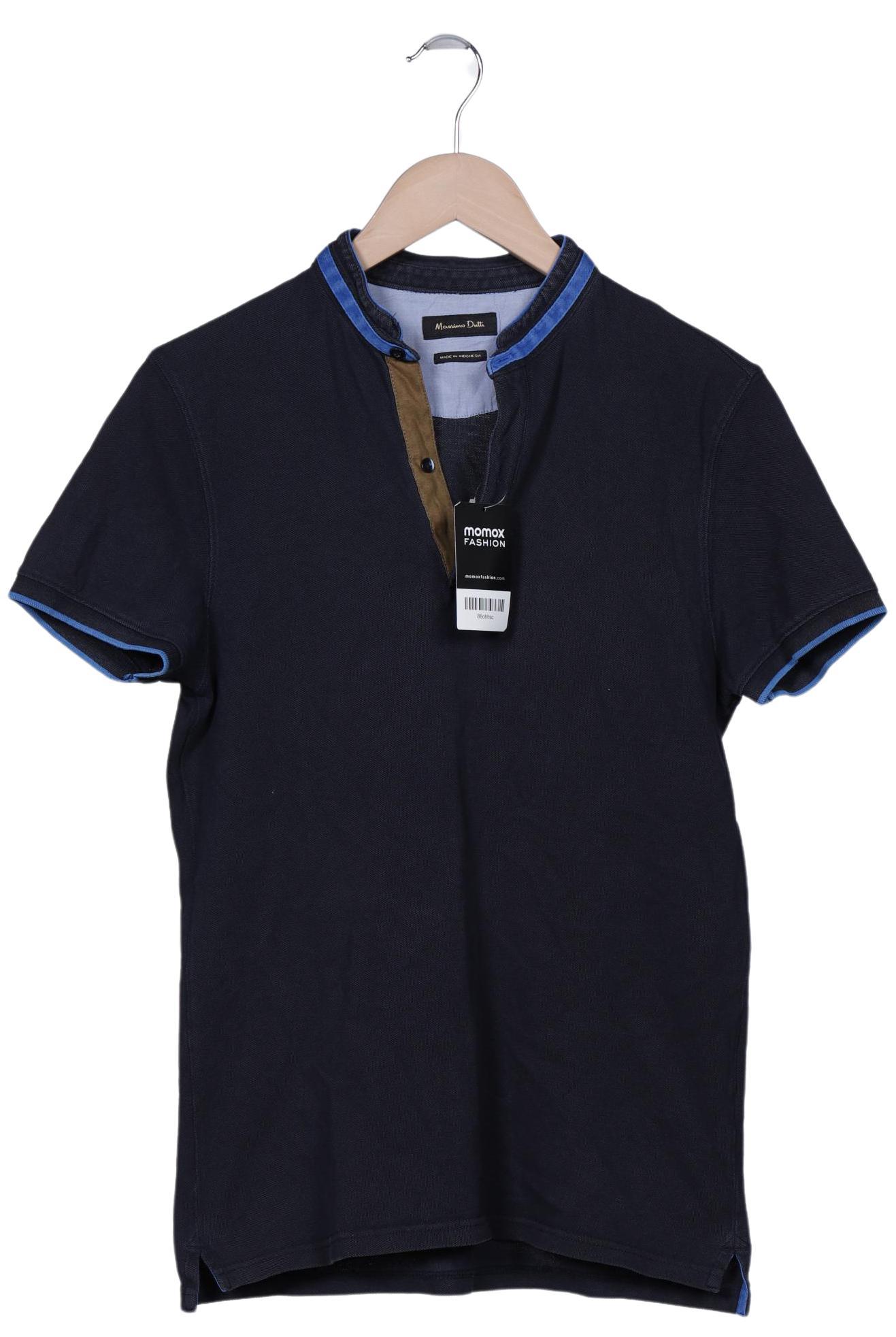 

Massimo Dutti Herren Poloshirt, marineblau, Gr. 48