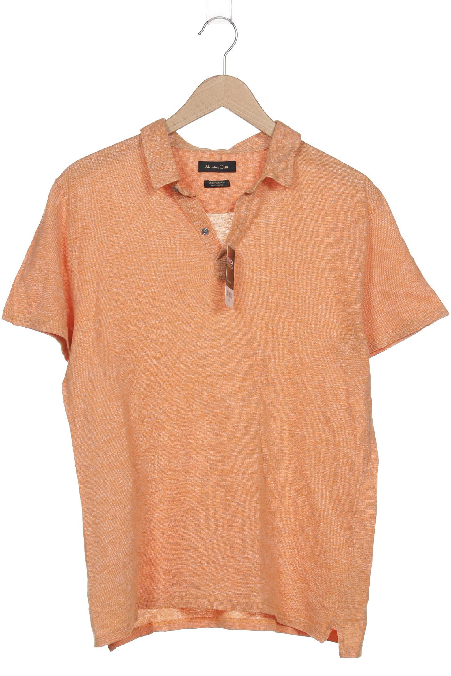 

Massimo Dutti Herren Poloshirt, orange, Gr. 54