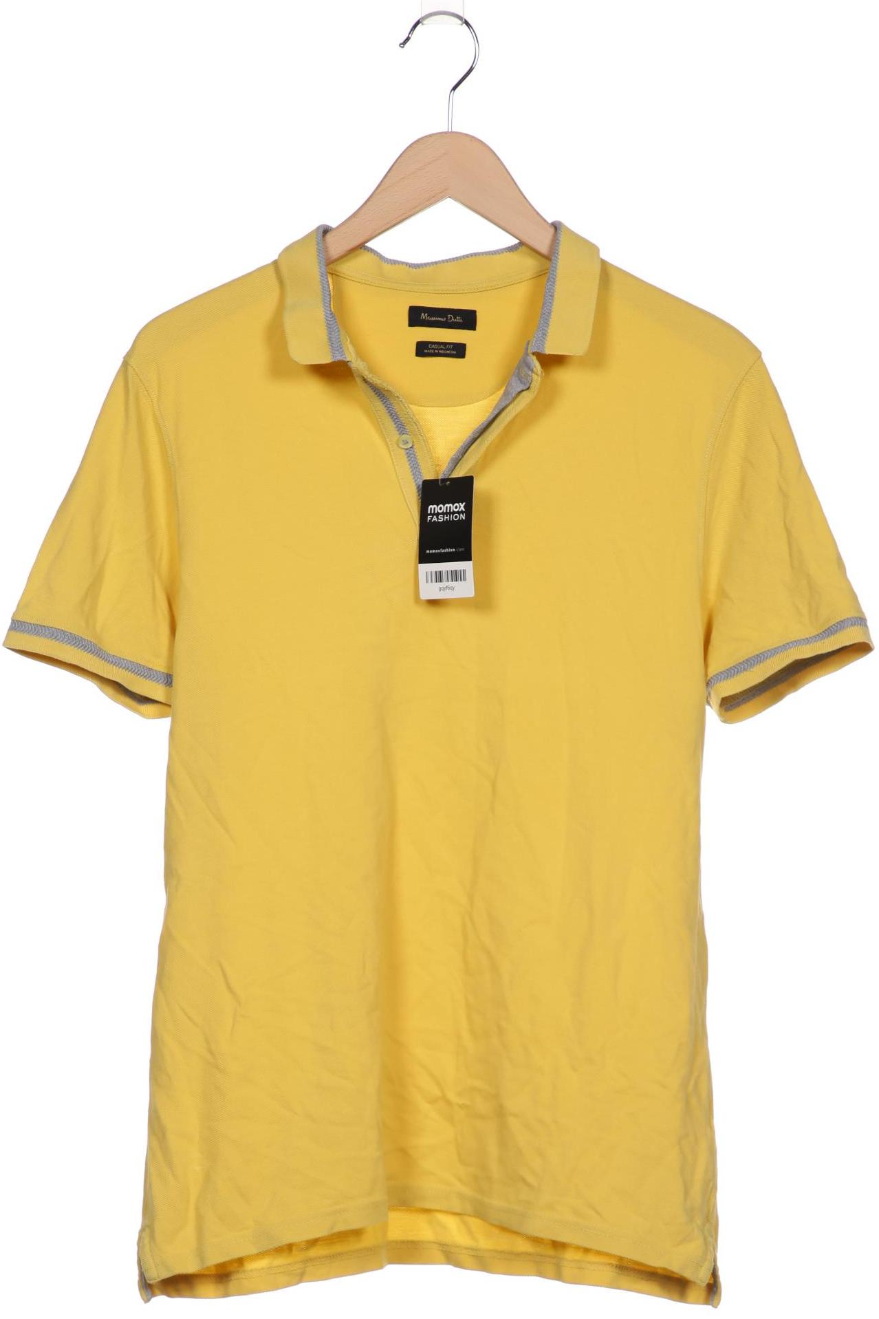 

Massimo Dutti Herren Poloshirt, gelb, Gr. 54