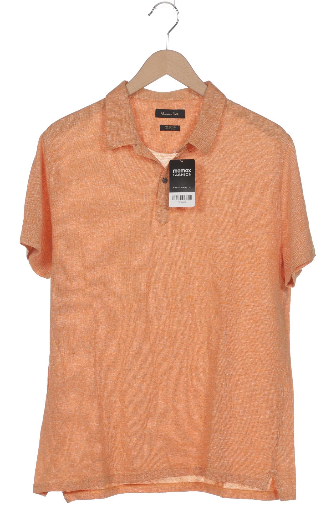 

Massimo Dutti Herren Poloshirt, orange, Gr. 54