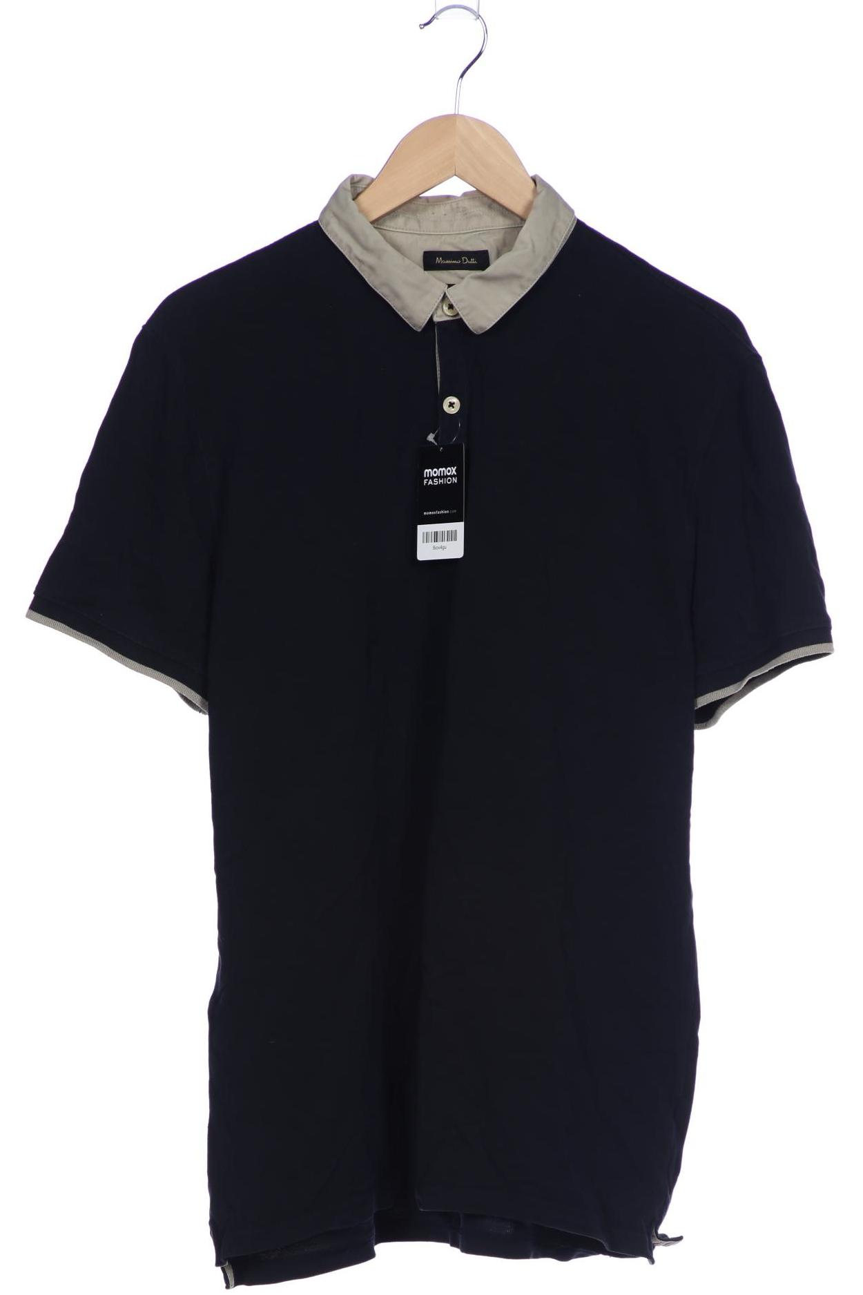 

Massimo Dutti Herren Poloshirt, marineblau, Gr. 56