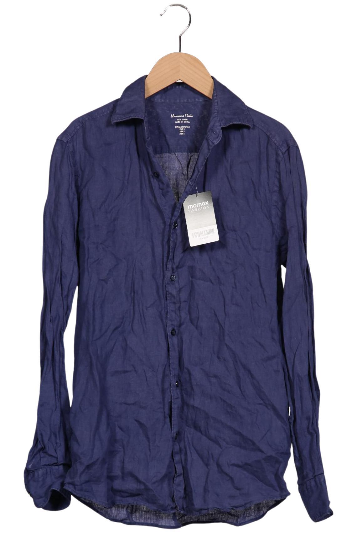

Massimo Dutti Herren Hemd, blau, Gr. 46
