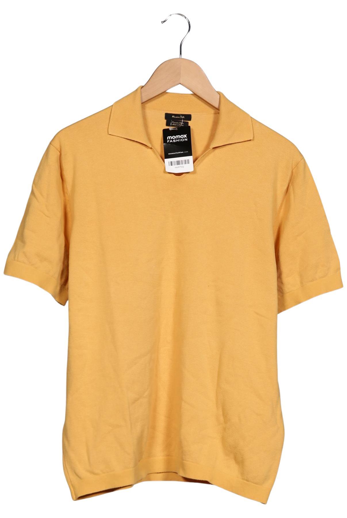 

Massimo Dutti Herren Poloshirt, gelb, Gr. 54