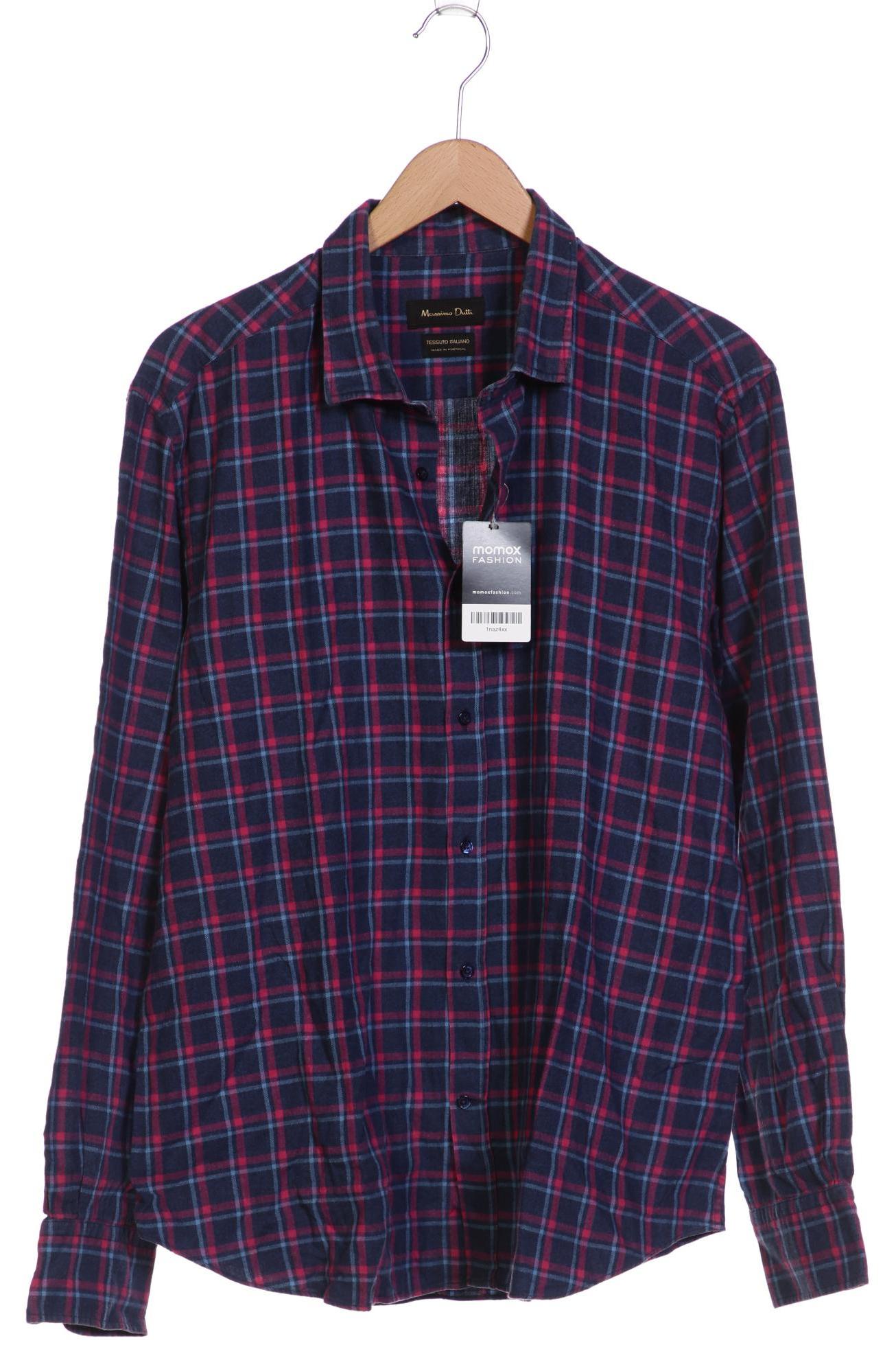 

Massimo Dutti Herren Hemd, marineblau, Gr. 56