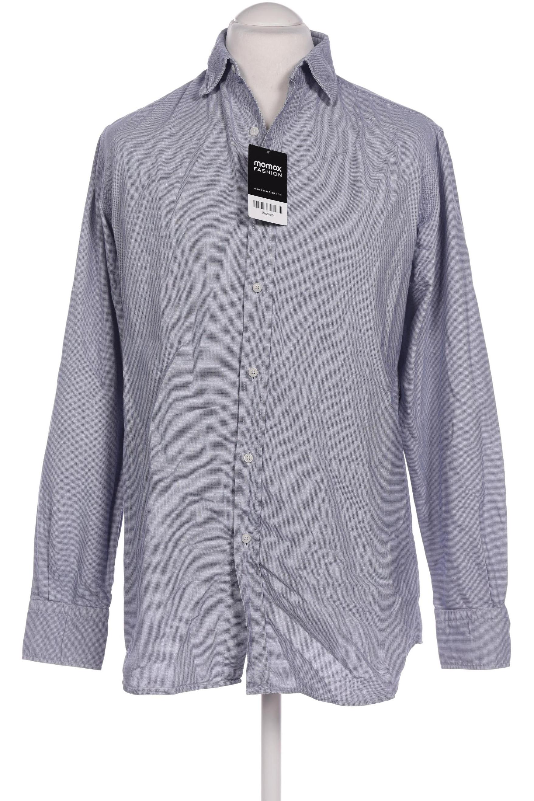 

Massimo Dutti Herren Hemd, blau, Gr. 48