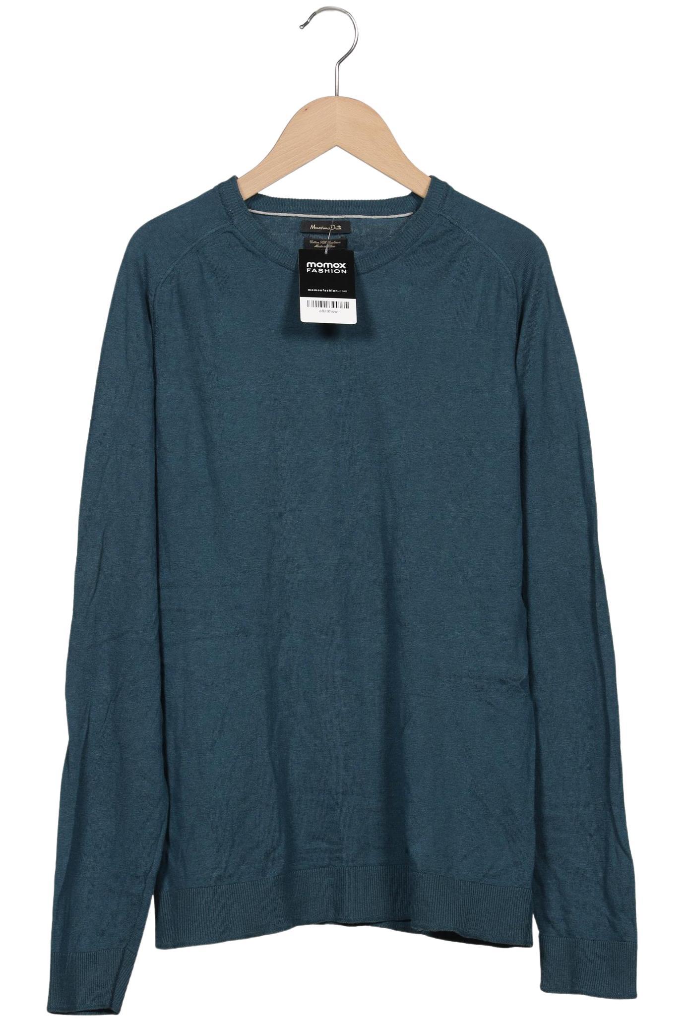 

Massimo Dutti Herren Pullover, türkis, Gr. 52