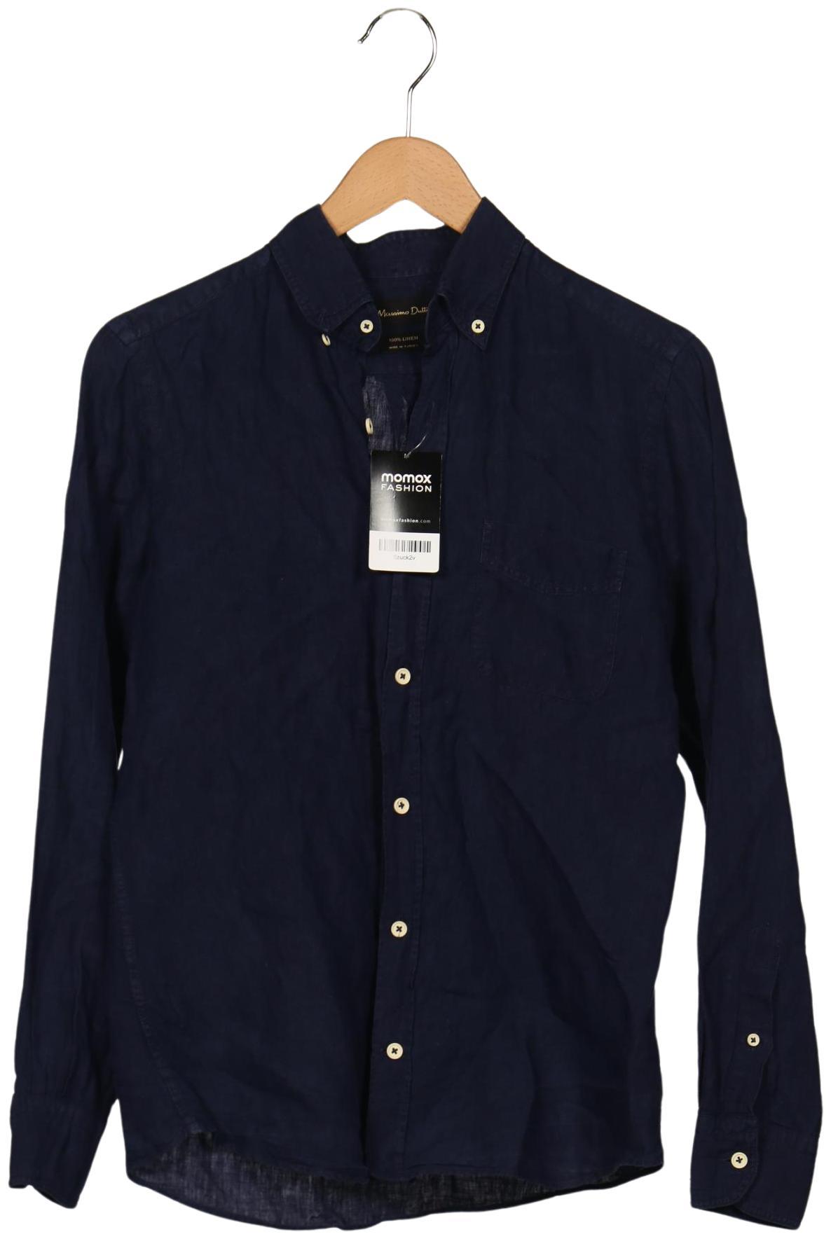 

Massimo Dutti Herren Hemd, blau, Gr. 46