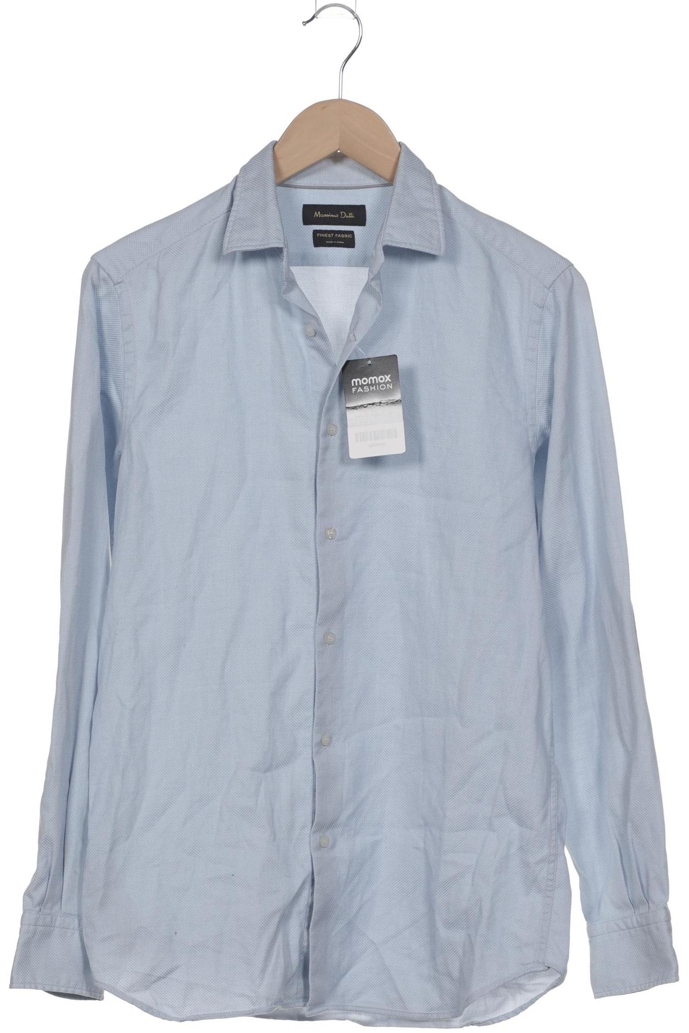 

Massimo Dutti Herren Hemd, hellblau, Gr. 46