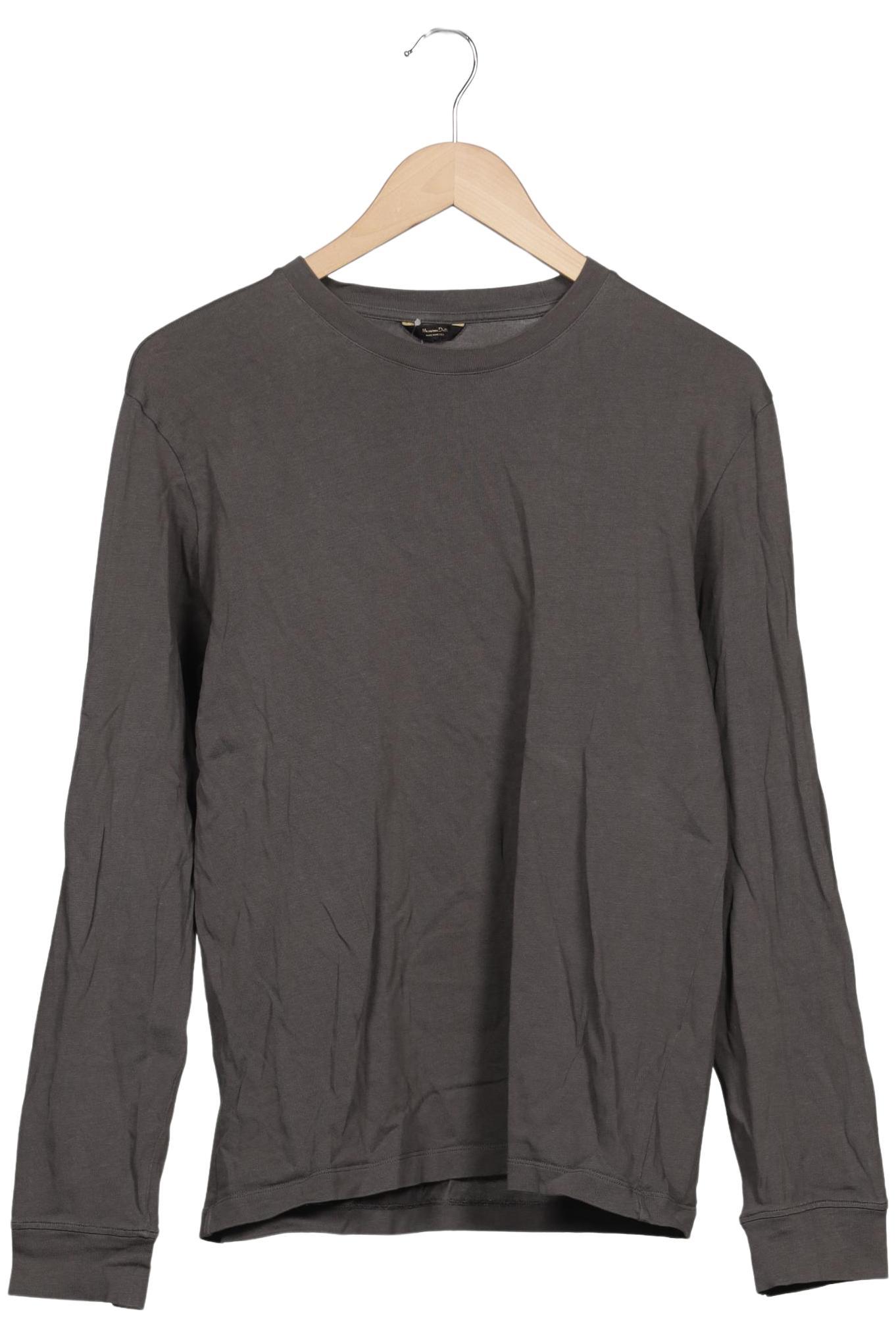 

Massimo Dutti Herren Langarmshirt, grau, Gr. 52