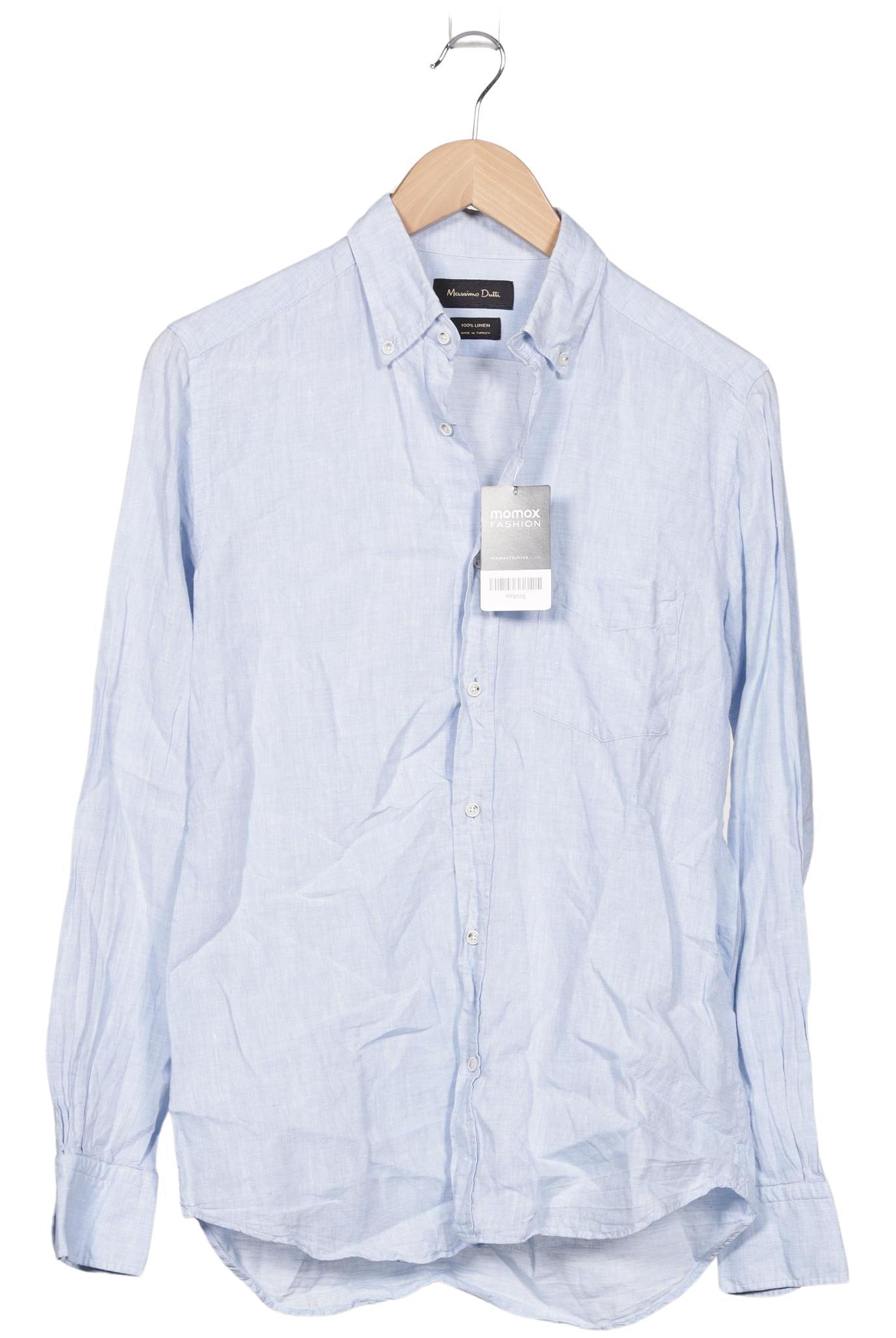 

Massimo Dutti Herren Hemd, hellblau, Gr. 46