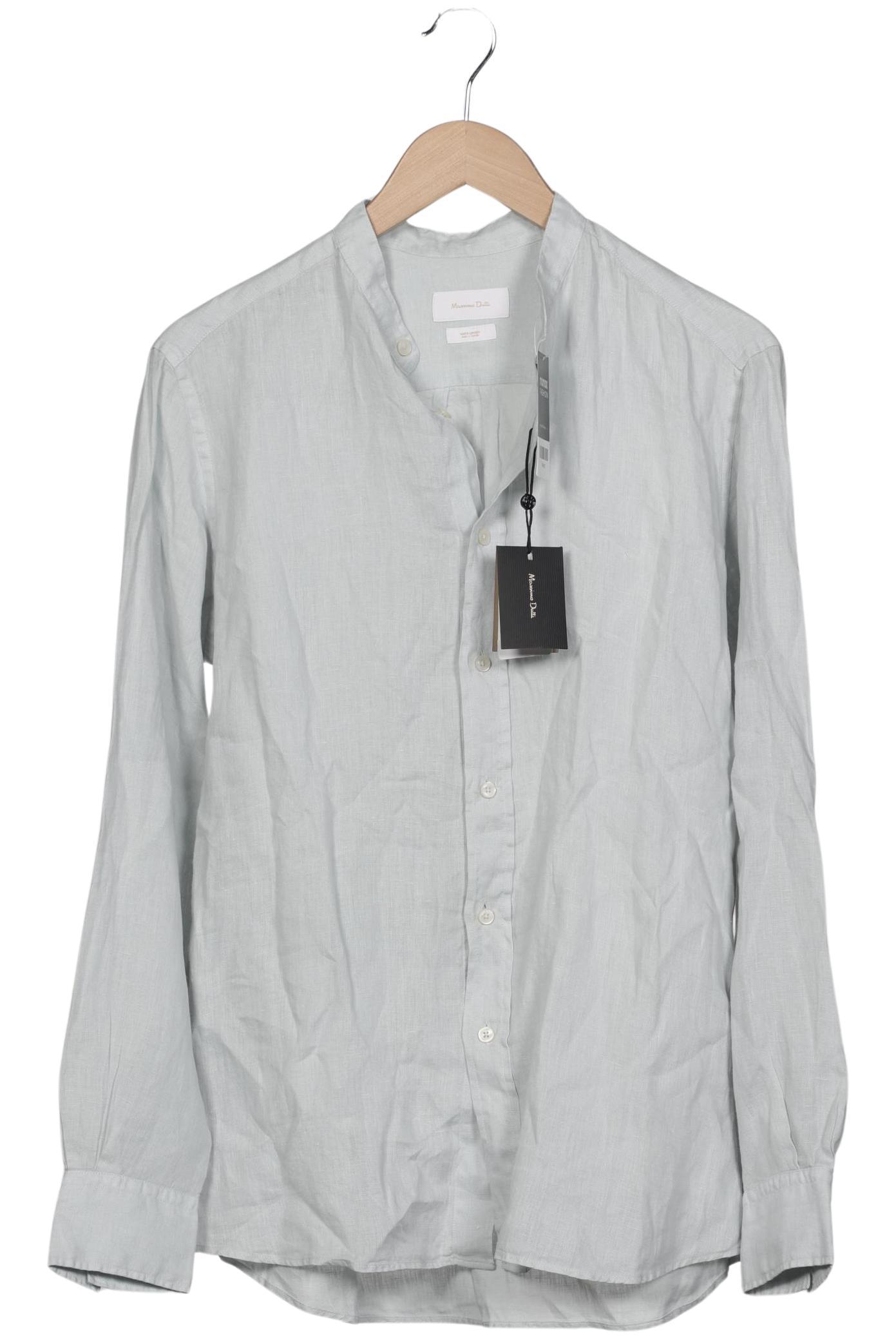 

Massimo Dutti Herren Hemd, hellblau, Gr. 46