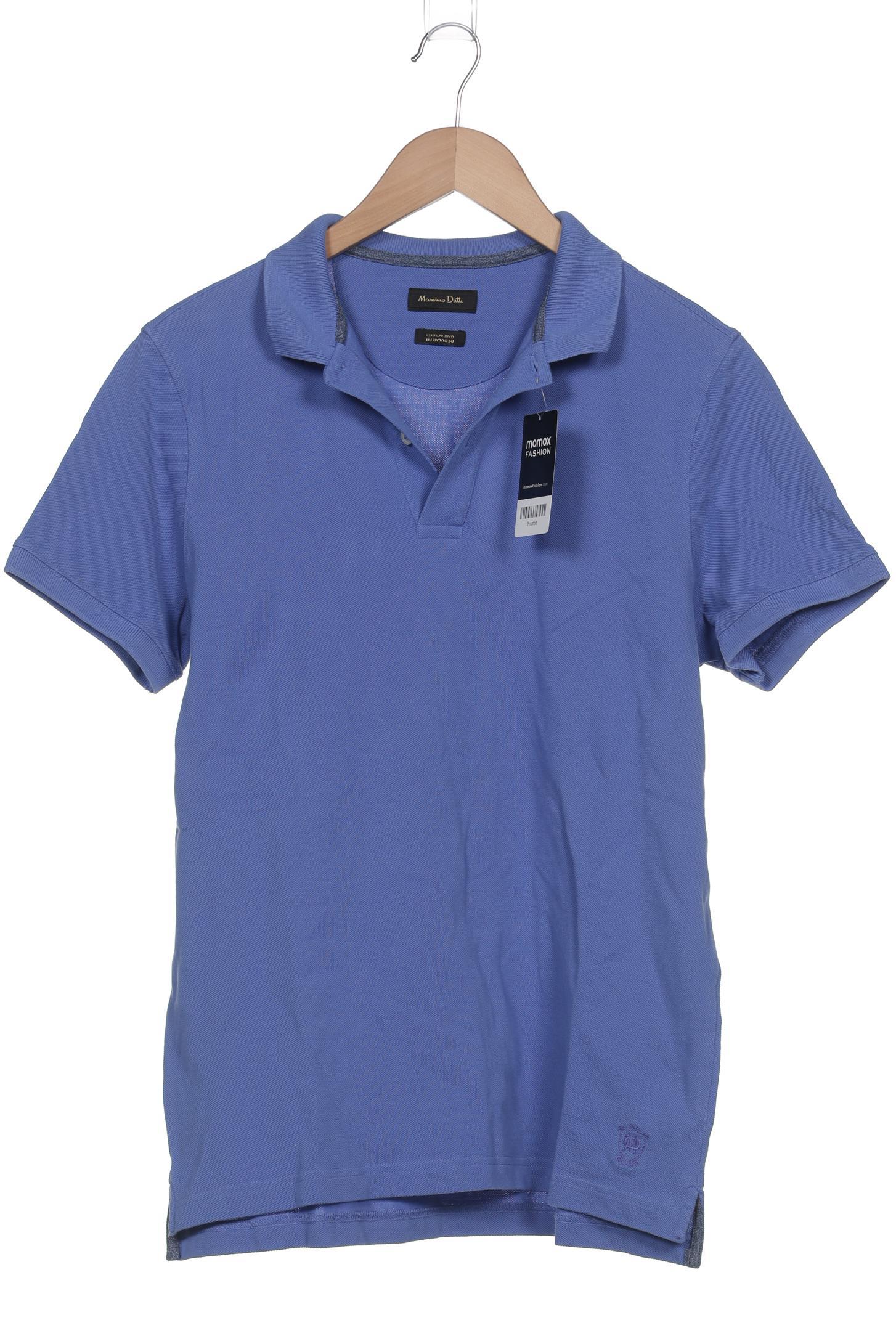 

Massimo Dutti Herren Poloshirt, blau, Gr. 52