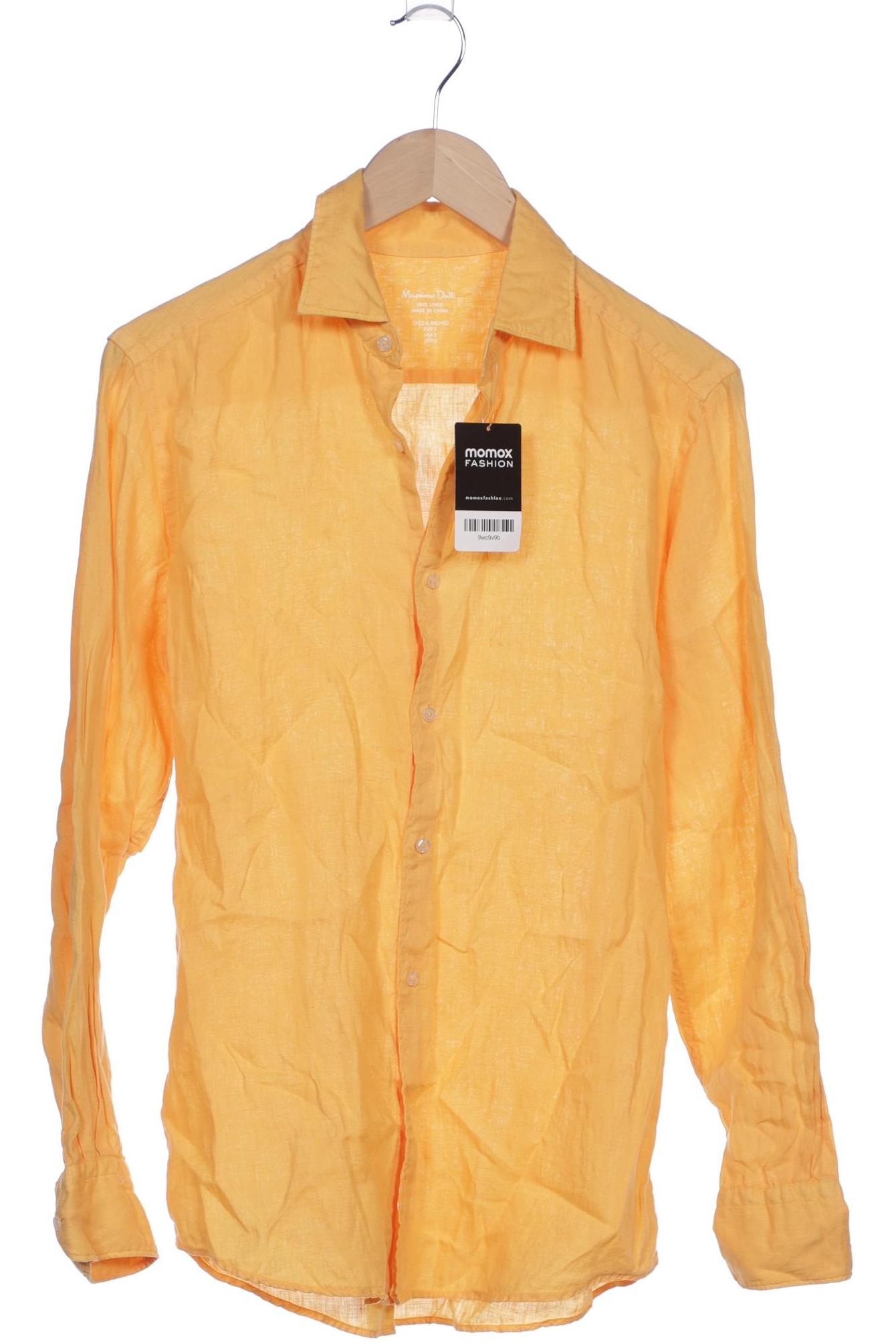 

Massimo Dutti Herren Hemd, orange, Gr. 46
