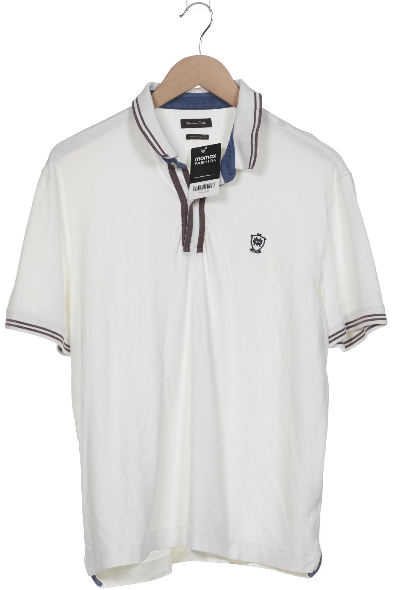 

Massimo Dutti Herren Poloshirt, weiß, Gr. 56
