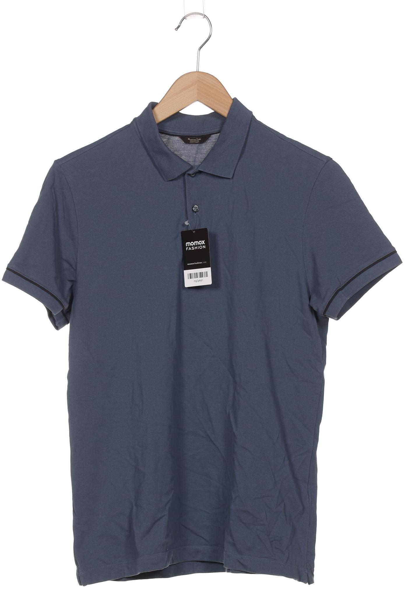 

Massimo Dutti Herren Poloshirt, blau, Gr. 48