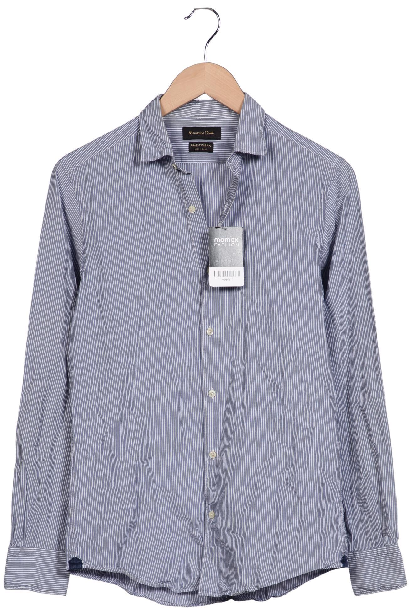 

Massimo Dutti Herren Hemd, hellblau, Gr. 46