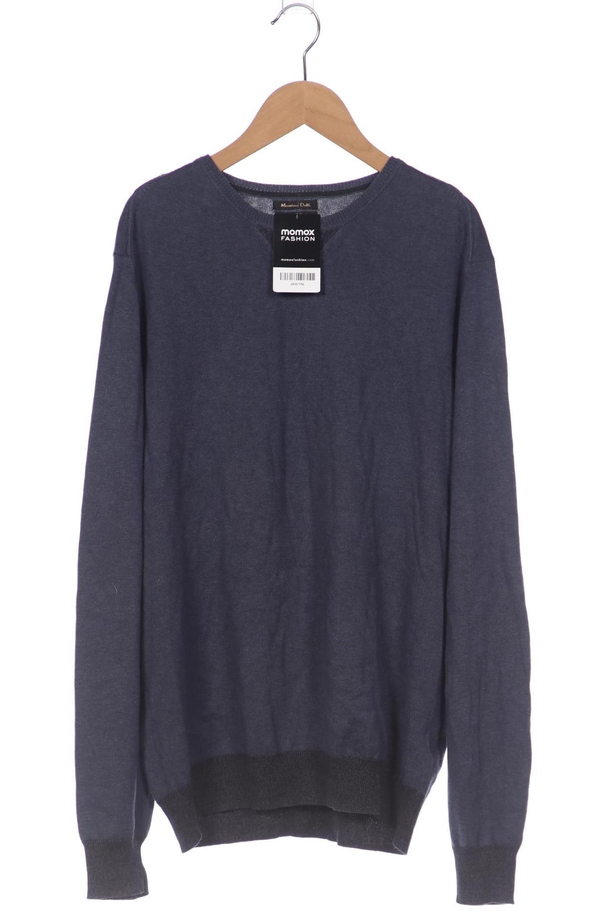 

Massimo Dutti Herren Pullover, blau, Gr. 54