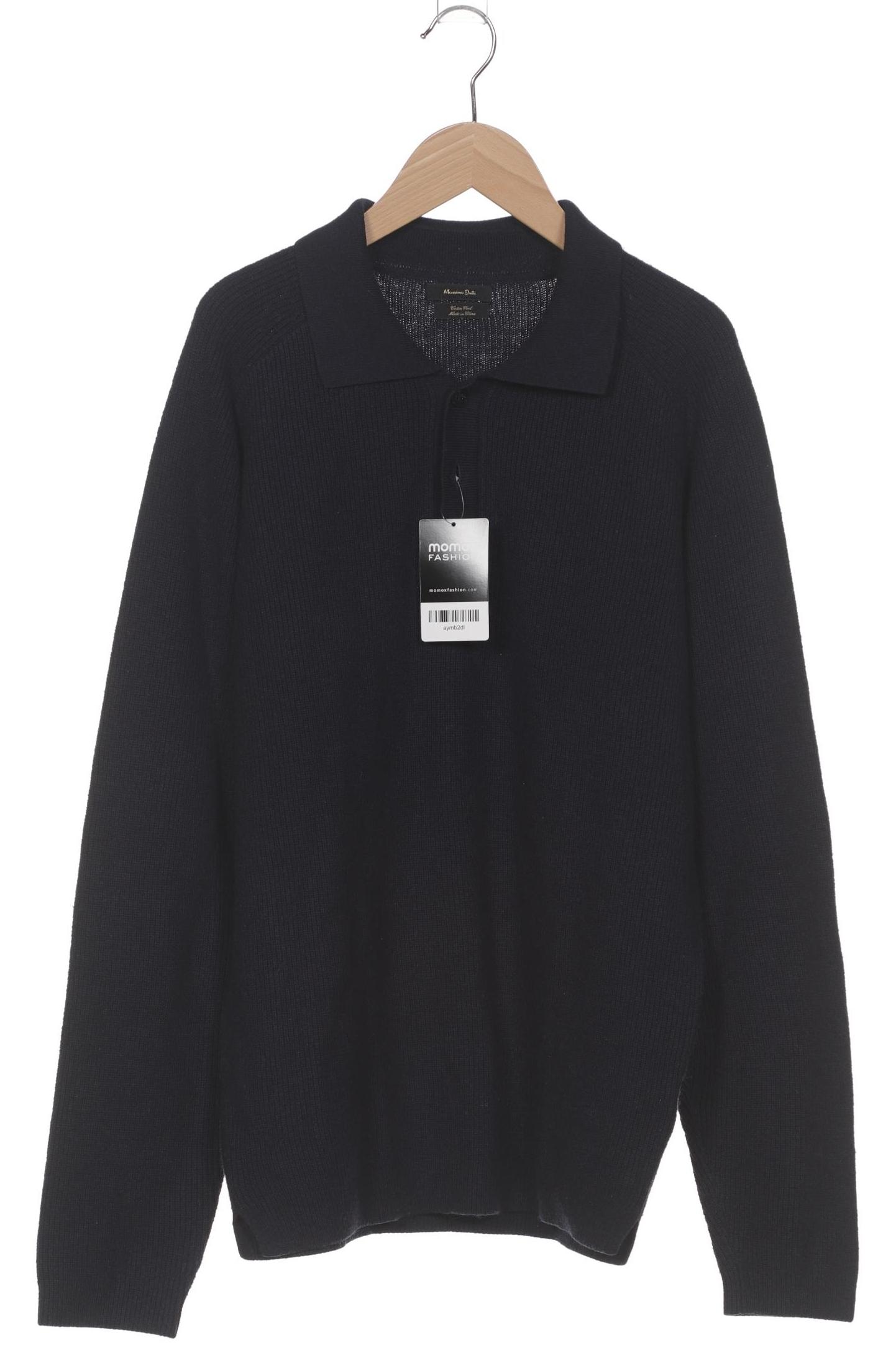 

Massimo Dutti Herren Pullover, marineblau, Gr. 48