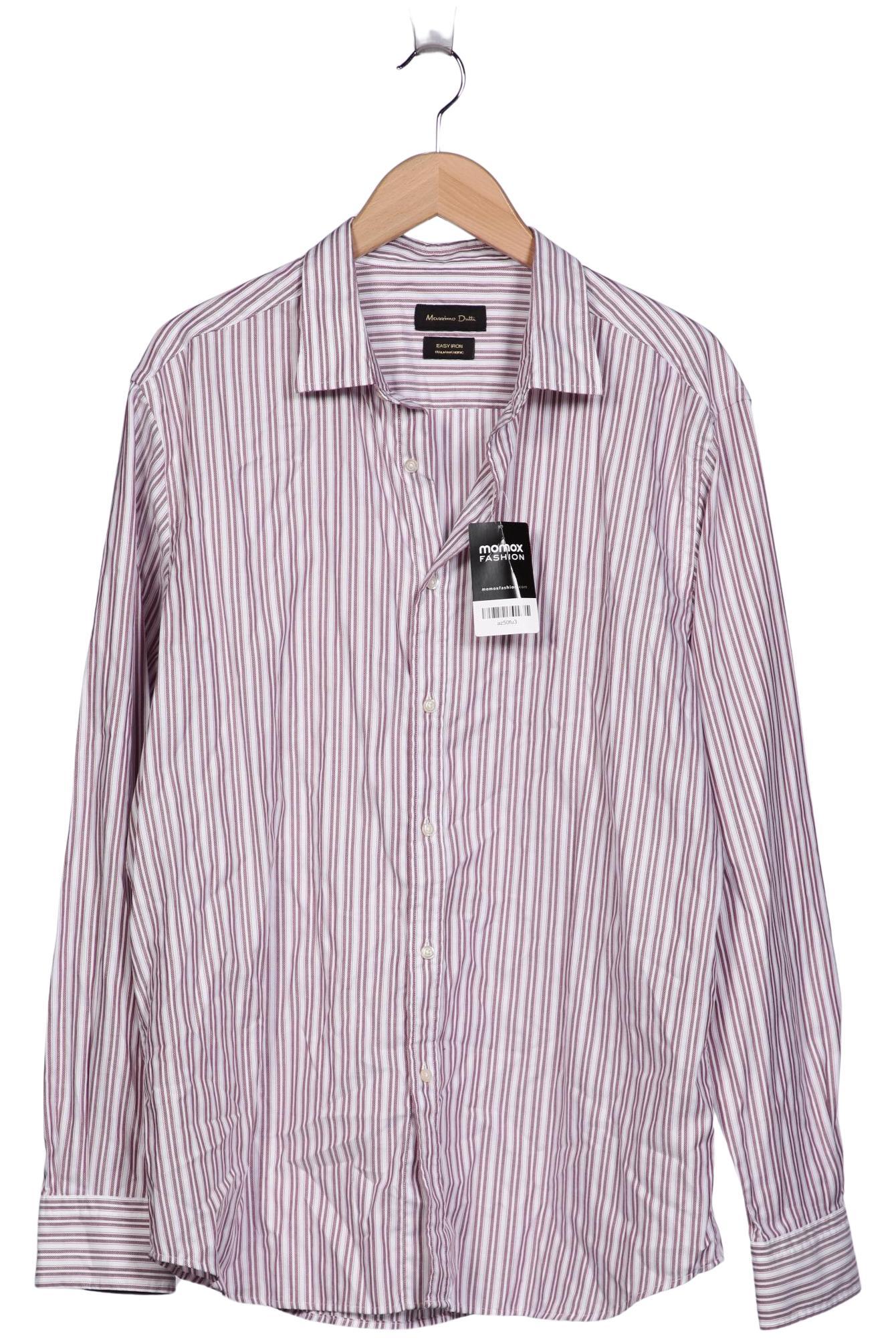 

Massimo Dutti Herren Hemd, bordeaux, Gr. 56