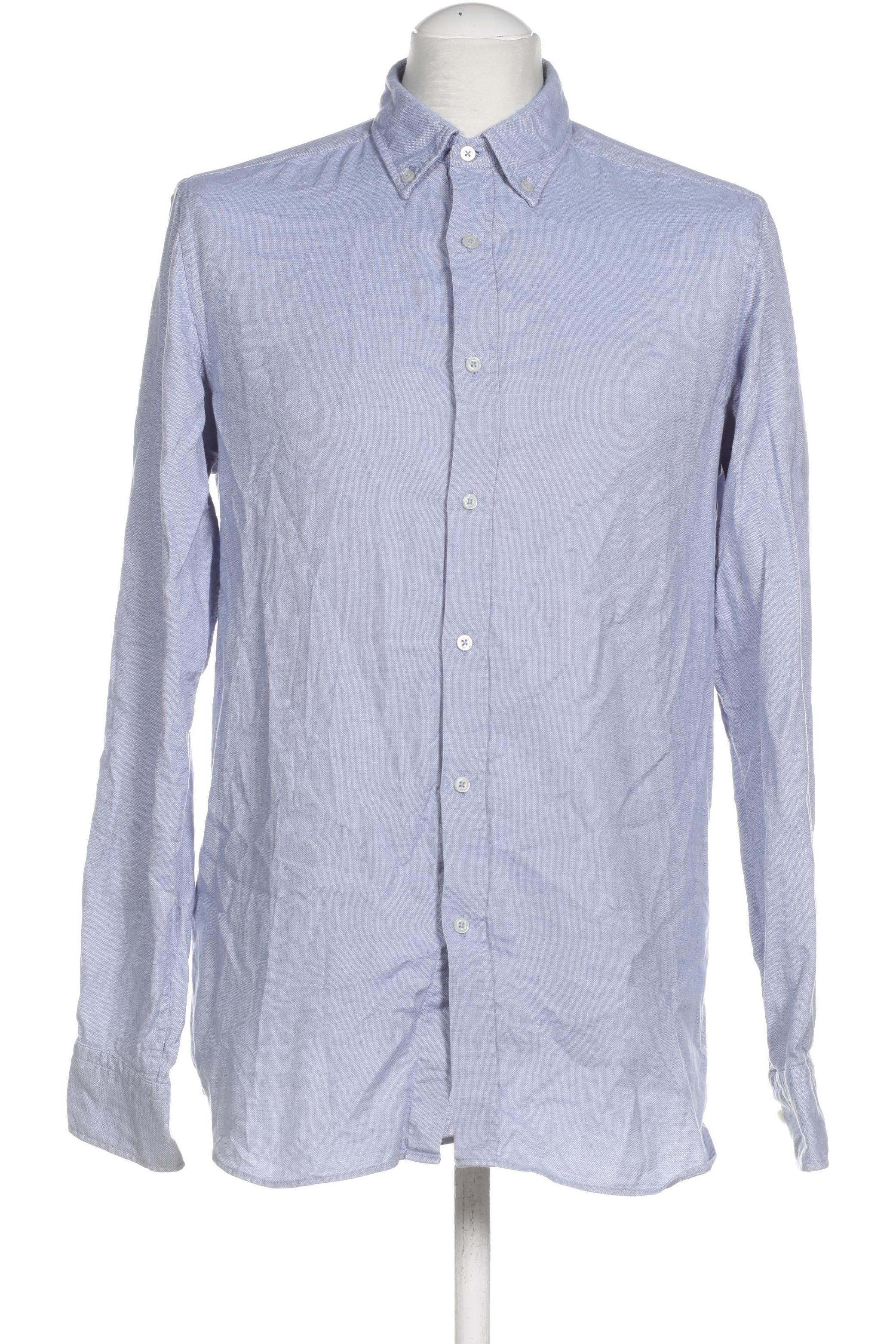 

Massimo Dutti Herren Hemd, blau, Gr. 48