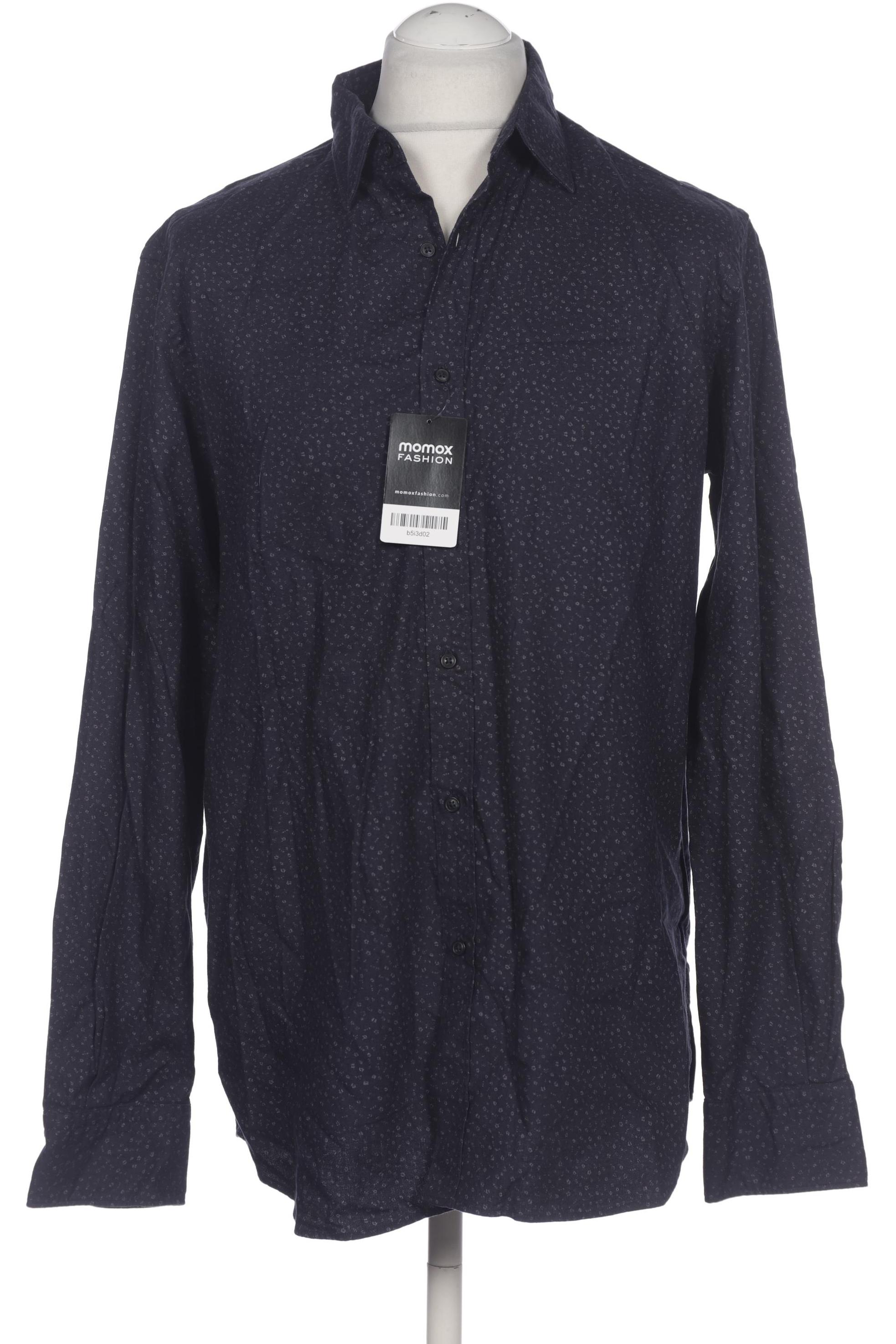 

Massimo Dutti Herren Hemd, marineblau, Gr. 54