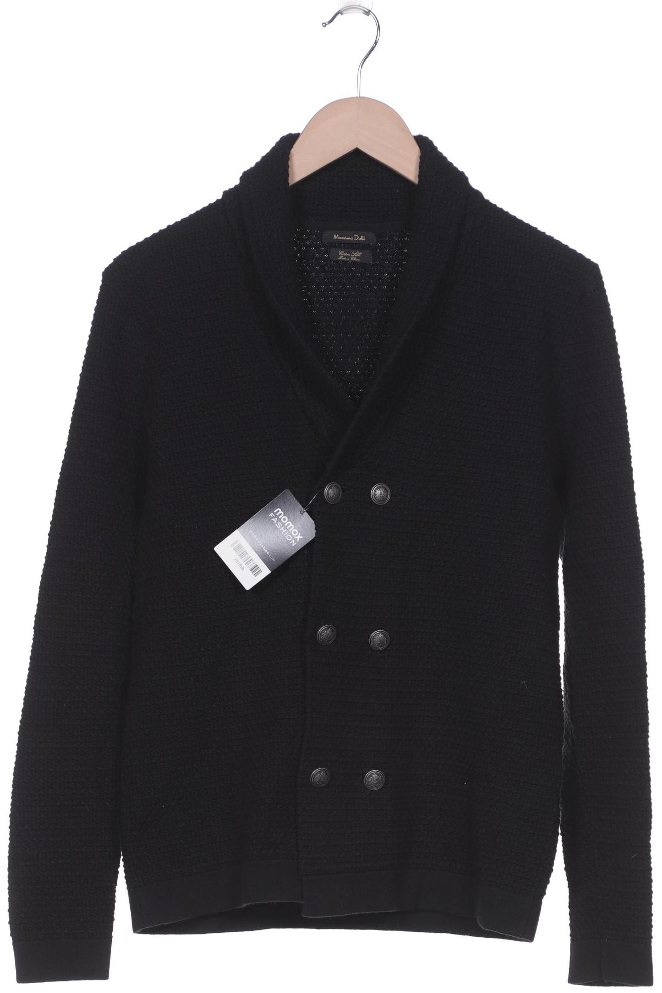 

Massimo Dutti Herren Strickjacke, schwarz, Gr. 48