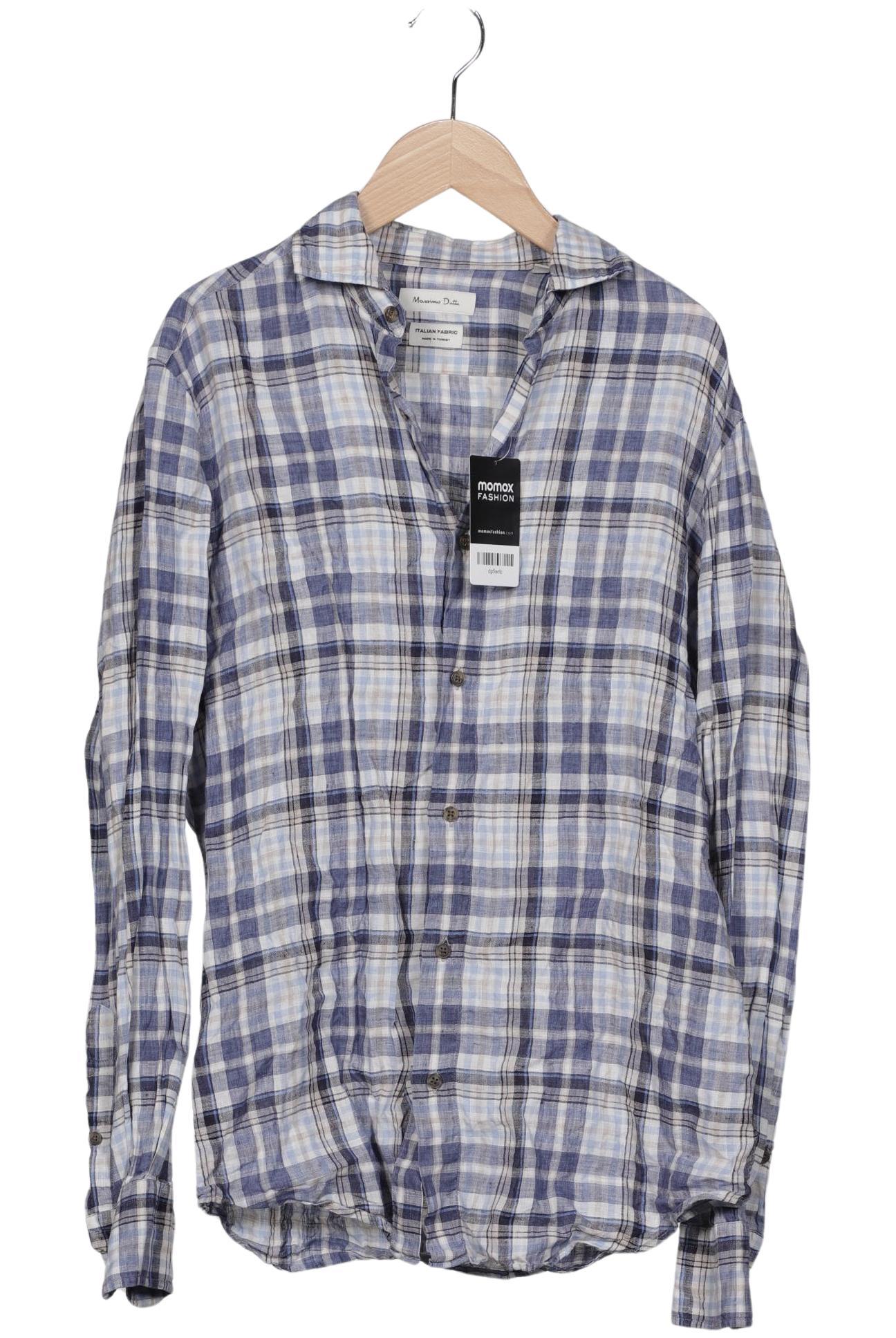 

Massimo Dutti Herren Hemd, marineblau, Gr. 46