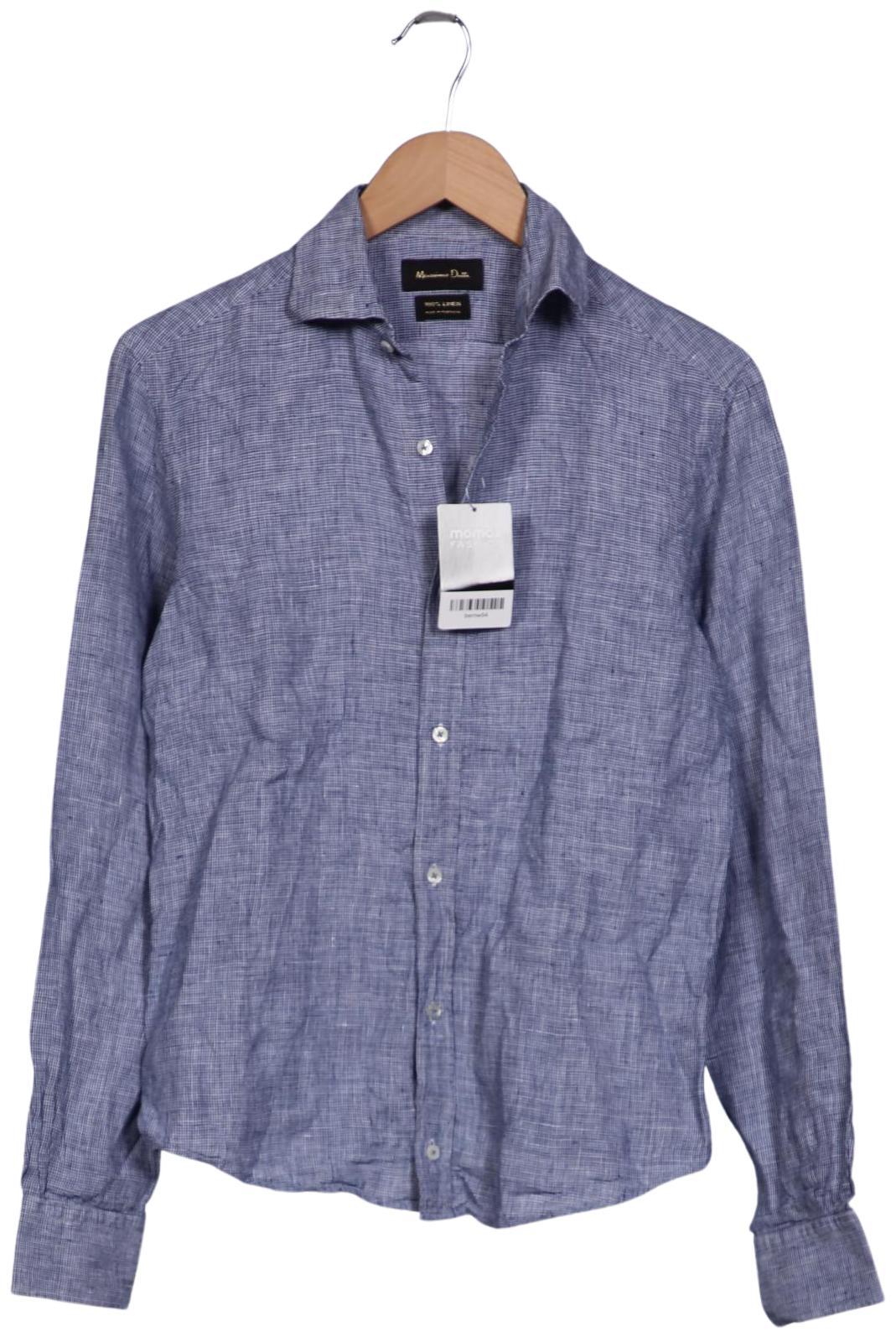 

Massimo Dutti Herren Hemd, blau, Gr. 46