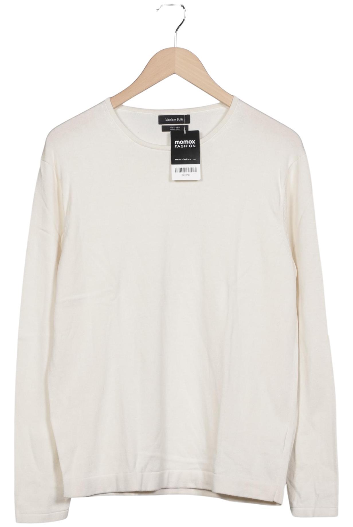 

Massimo Dutti Herren Pullover, cremeweiß, Gr. 48
