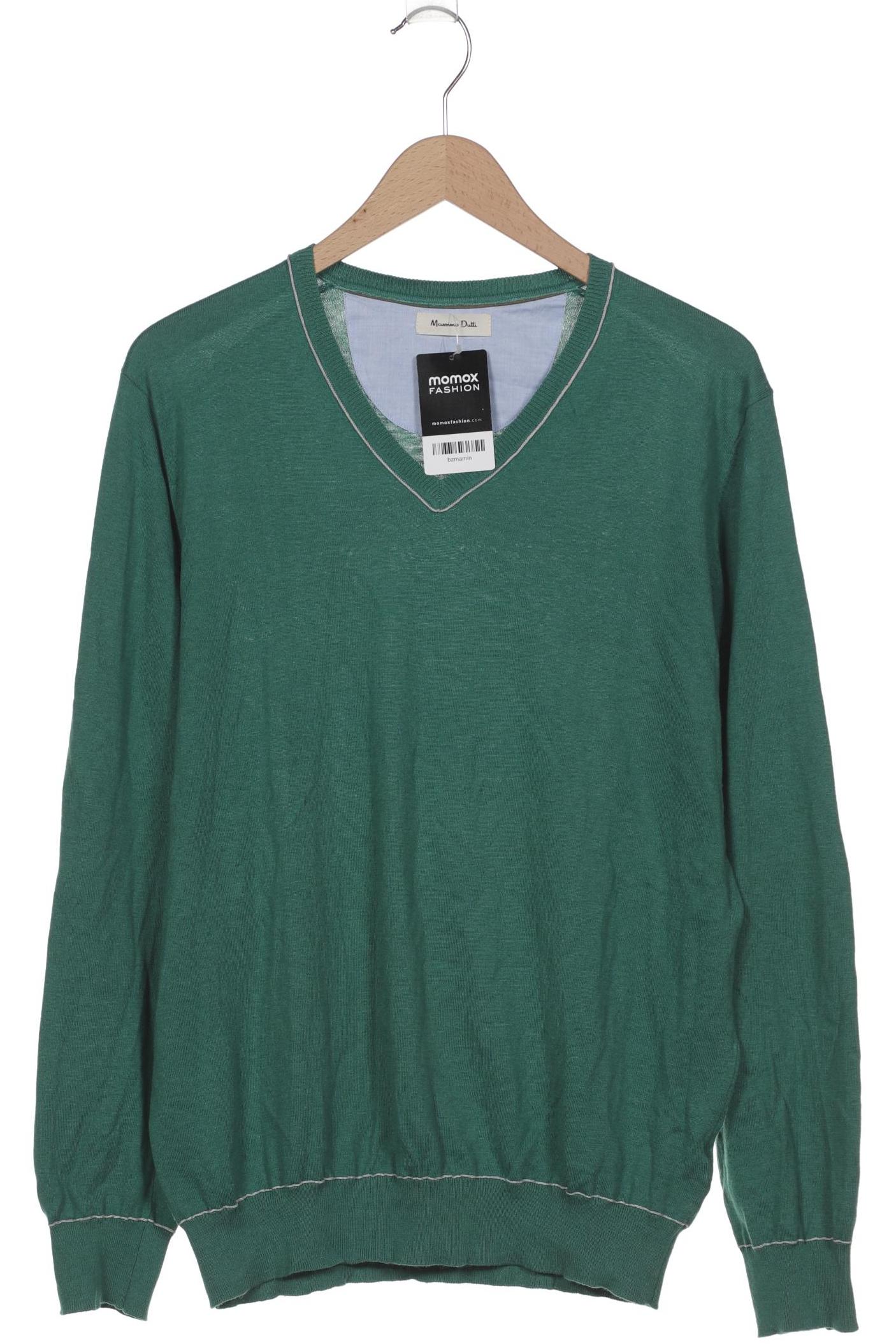 

Massimo Dutti Herren Pullover, grün, Gr. 54