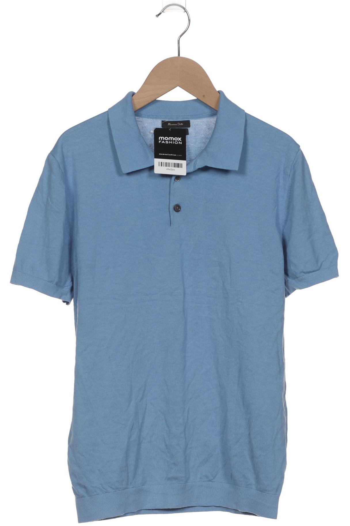 

Massimo Dutti Herren Poloshirt, blau, Gr. 48