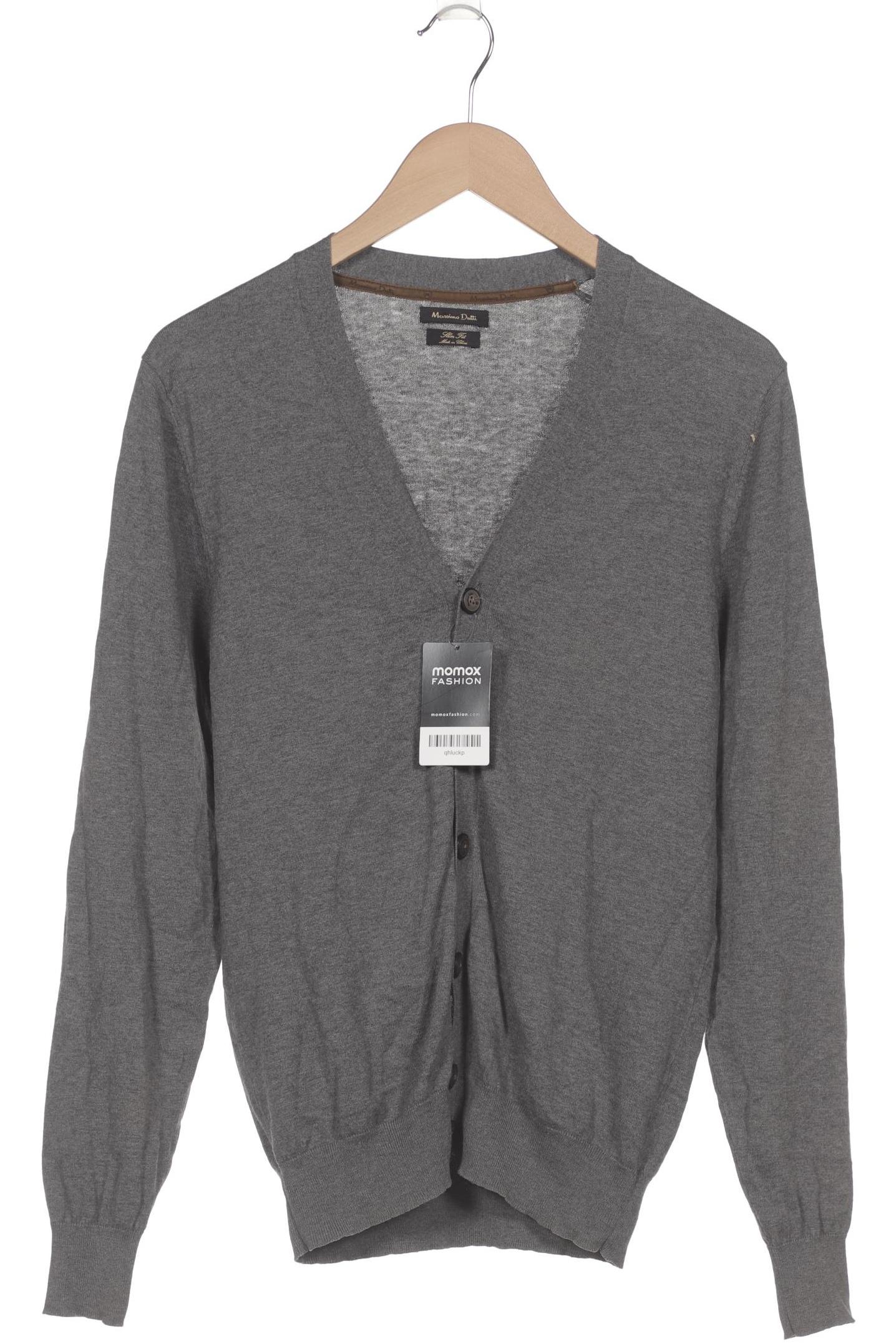 

Massimo Dutti Herren Strickjacke, grau, Gr. 48