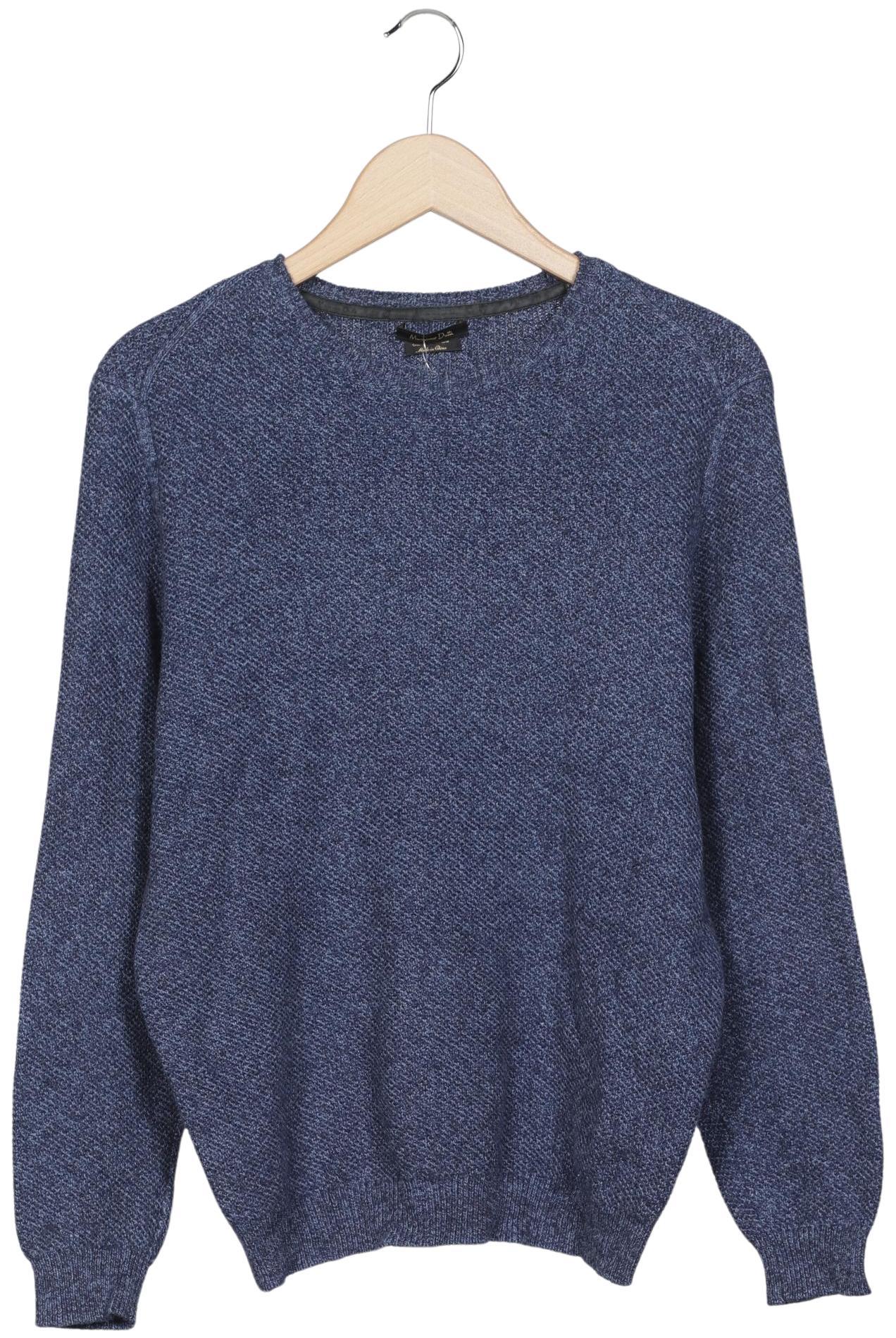 

Massimo Dutti Herren Pullover, blau, Gr. 48