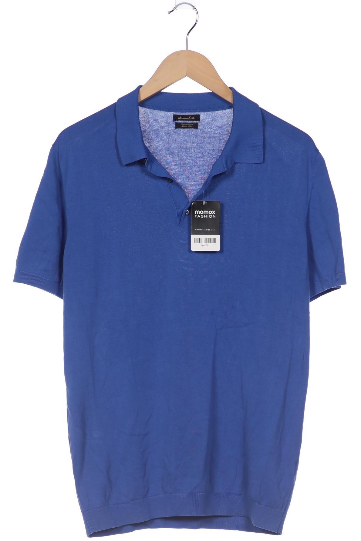 

Massimo Dutti Herren Poloshirt, blau, Gr. 56