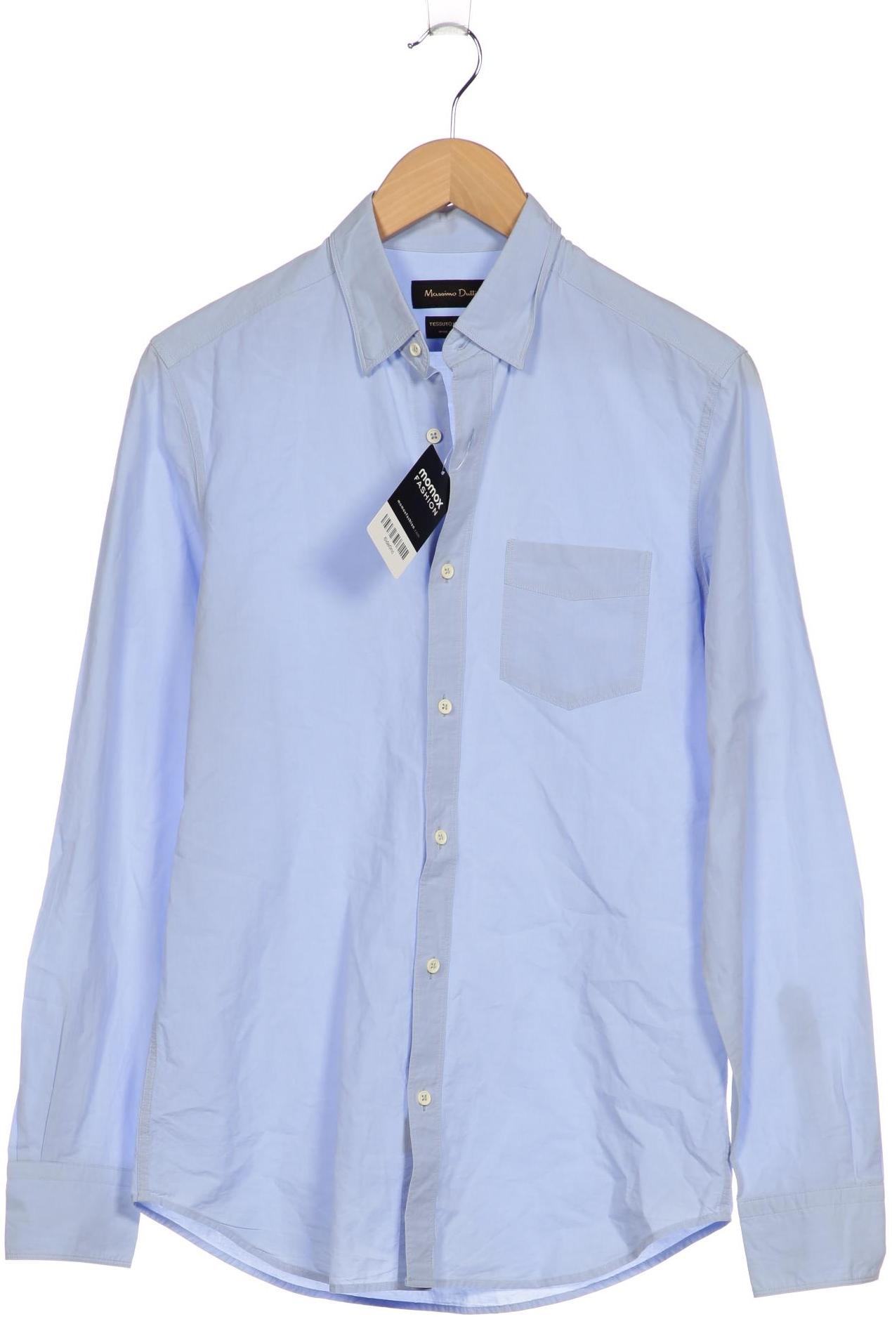 

Massimo Dutti Herren Hemd, hellblau, Gr. 46