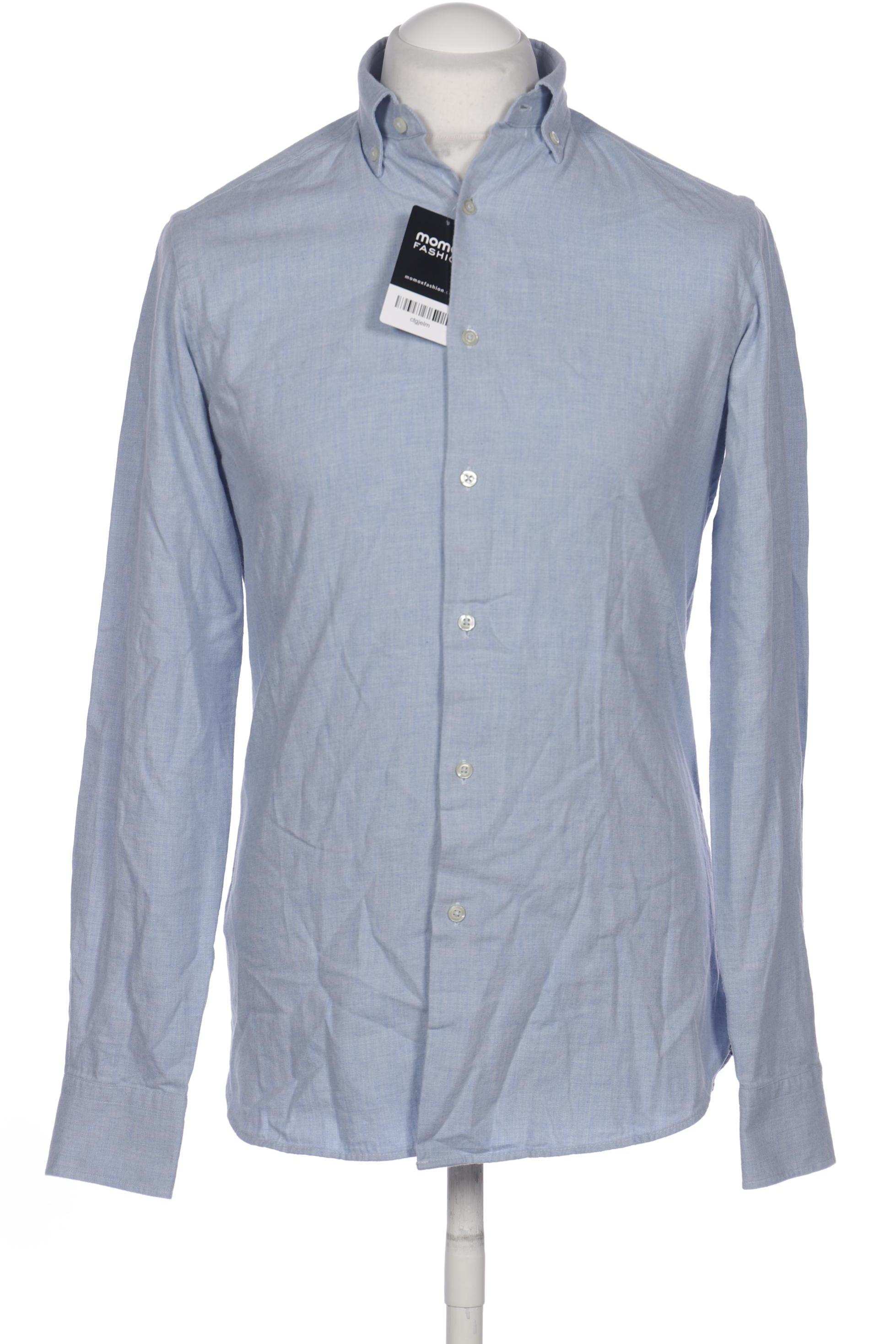 

Massimo Dutti Herren Hemd, blau, Gr. 46