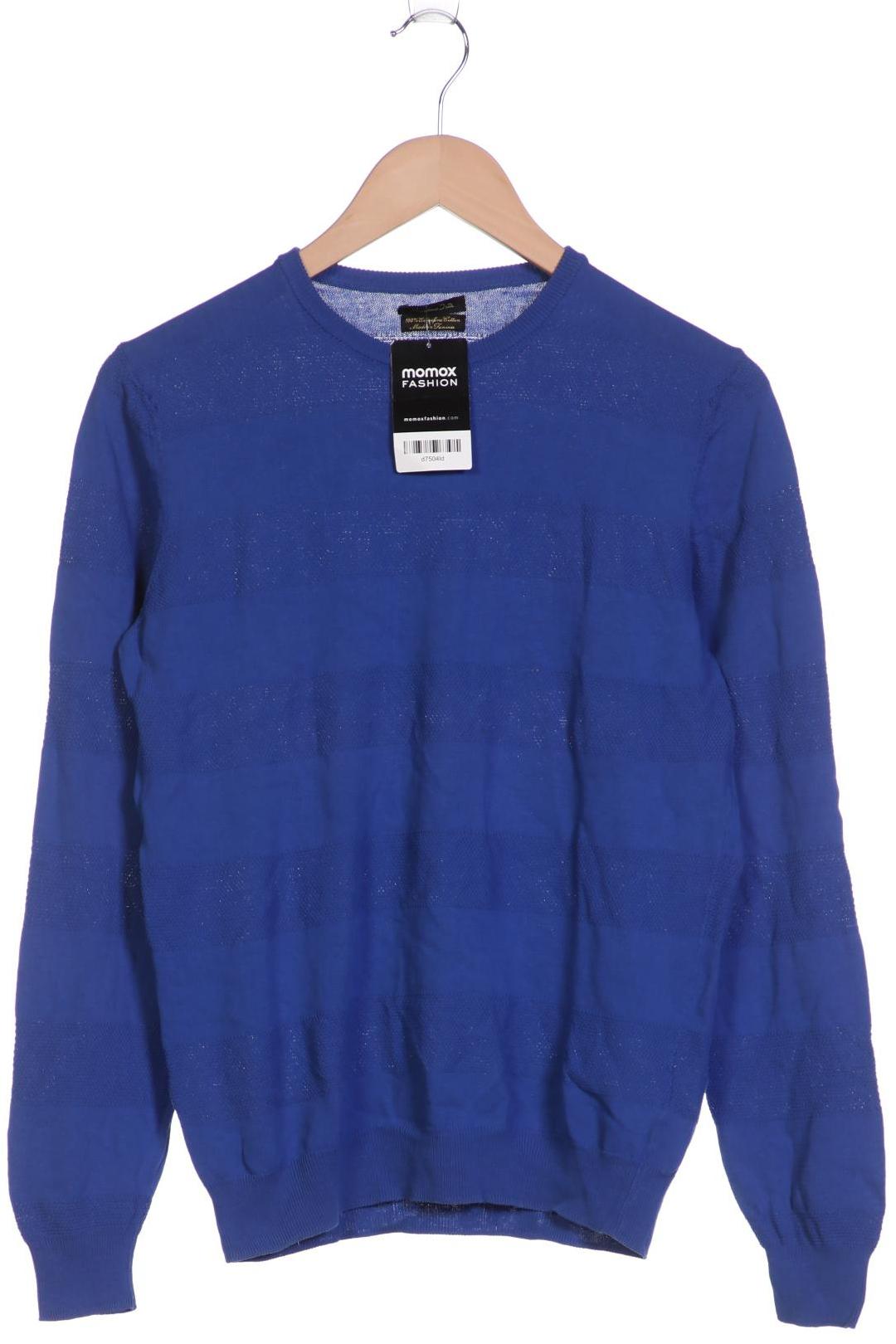 

Massimo Dutti Herren Pullover, blau, Gr. 48
