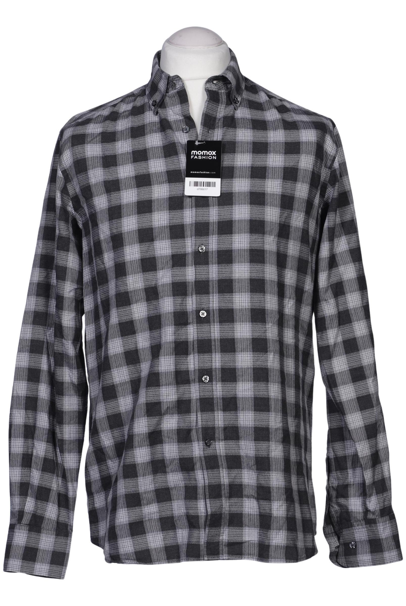 

Massimo Dutti Herren Hemd, grau, Gr. 48