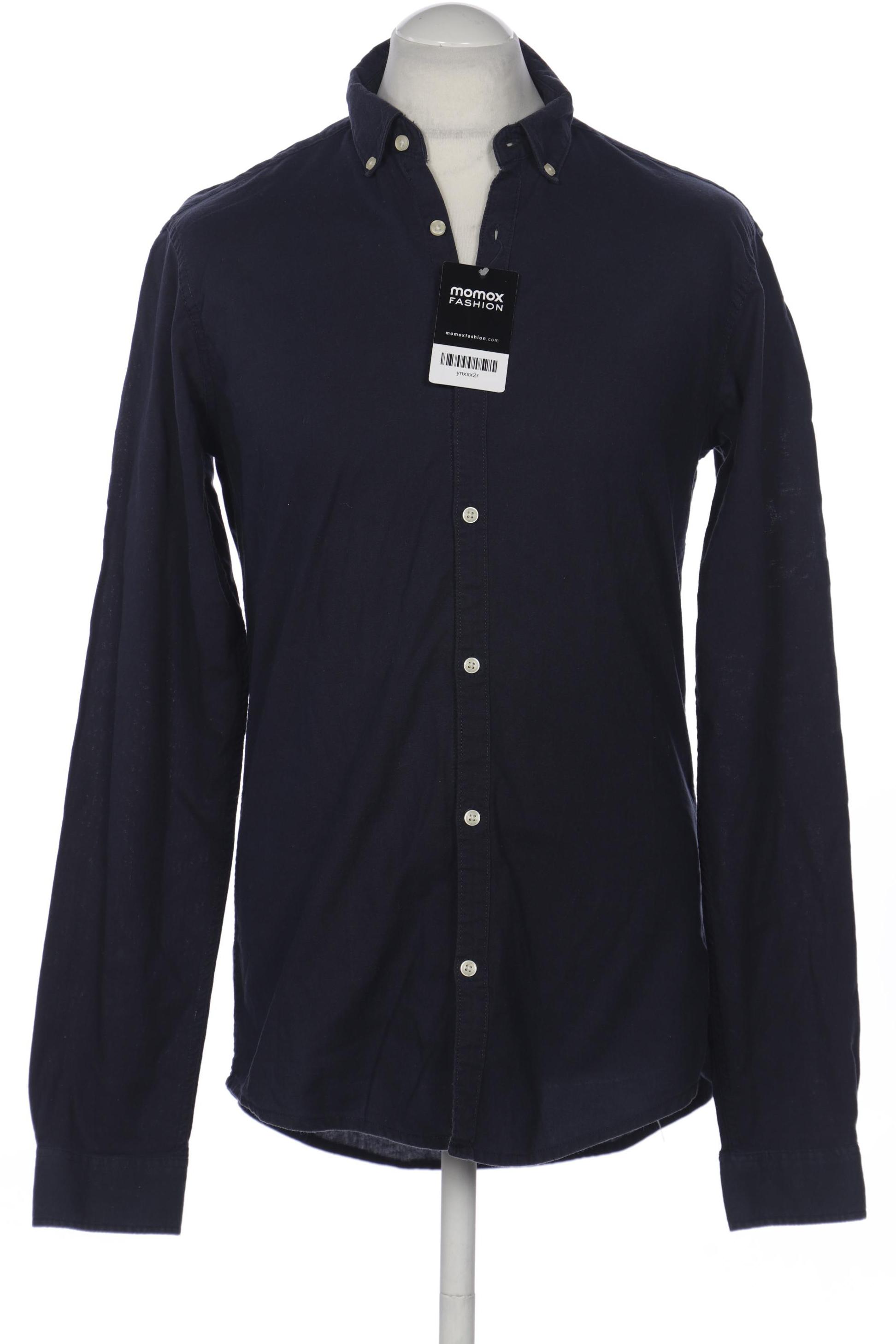

Massimo Dutti Herren Hemd, marineblau, Gr. 54