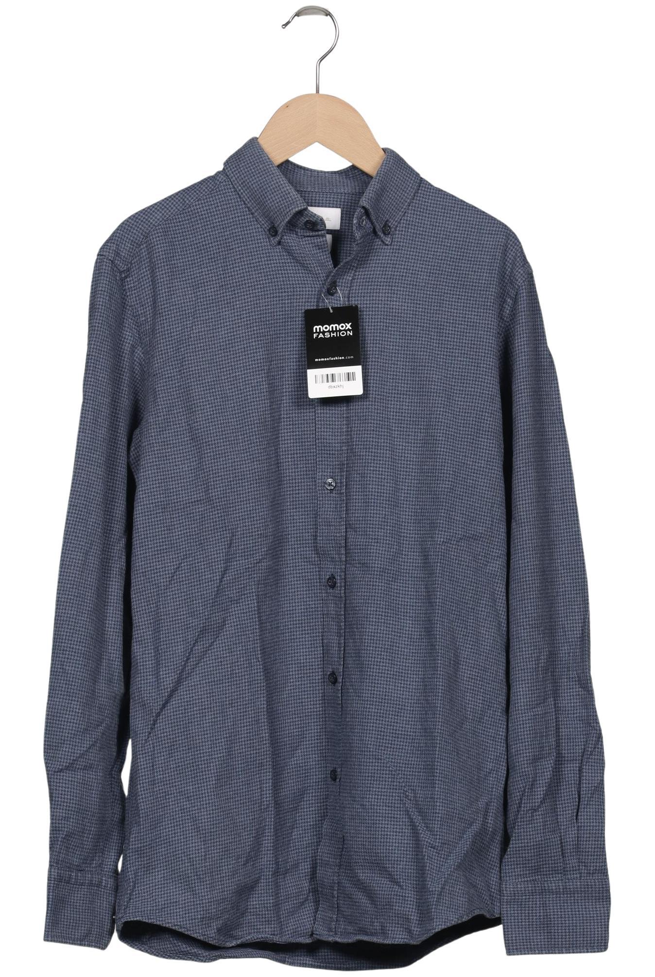 

Massimo Dutti Herren Hemd, marineblau, Gr. 46