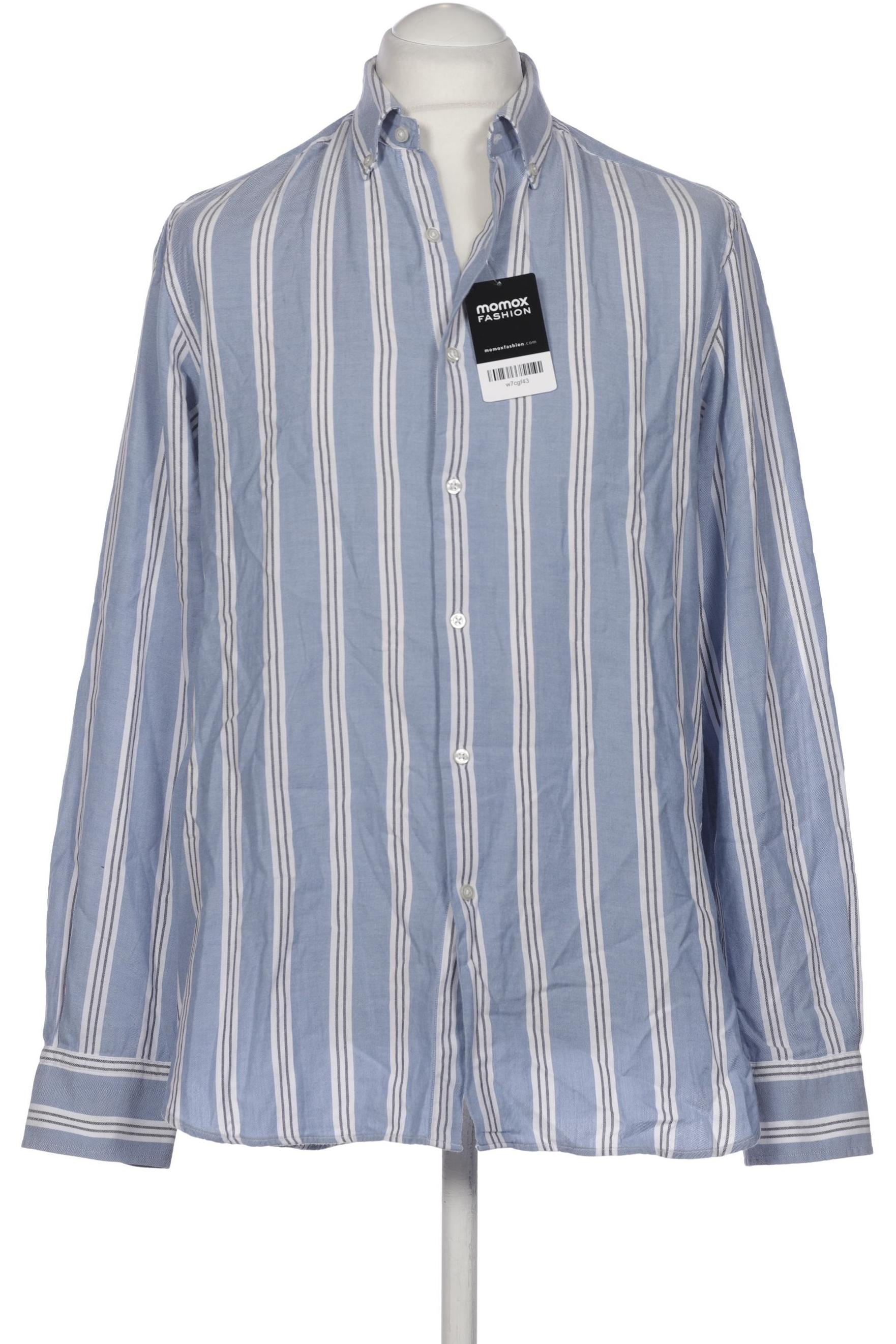 

Massimo Dutti Herren Hemd, blau, Gr. 52