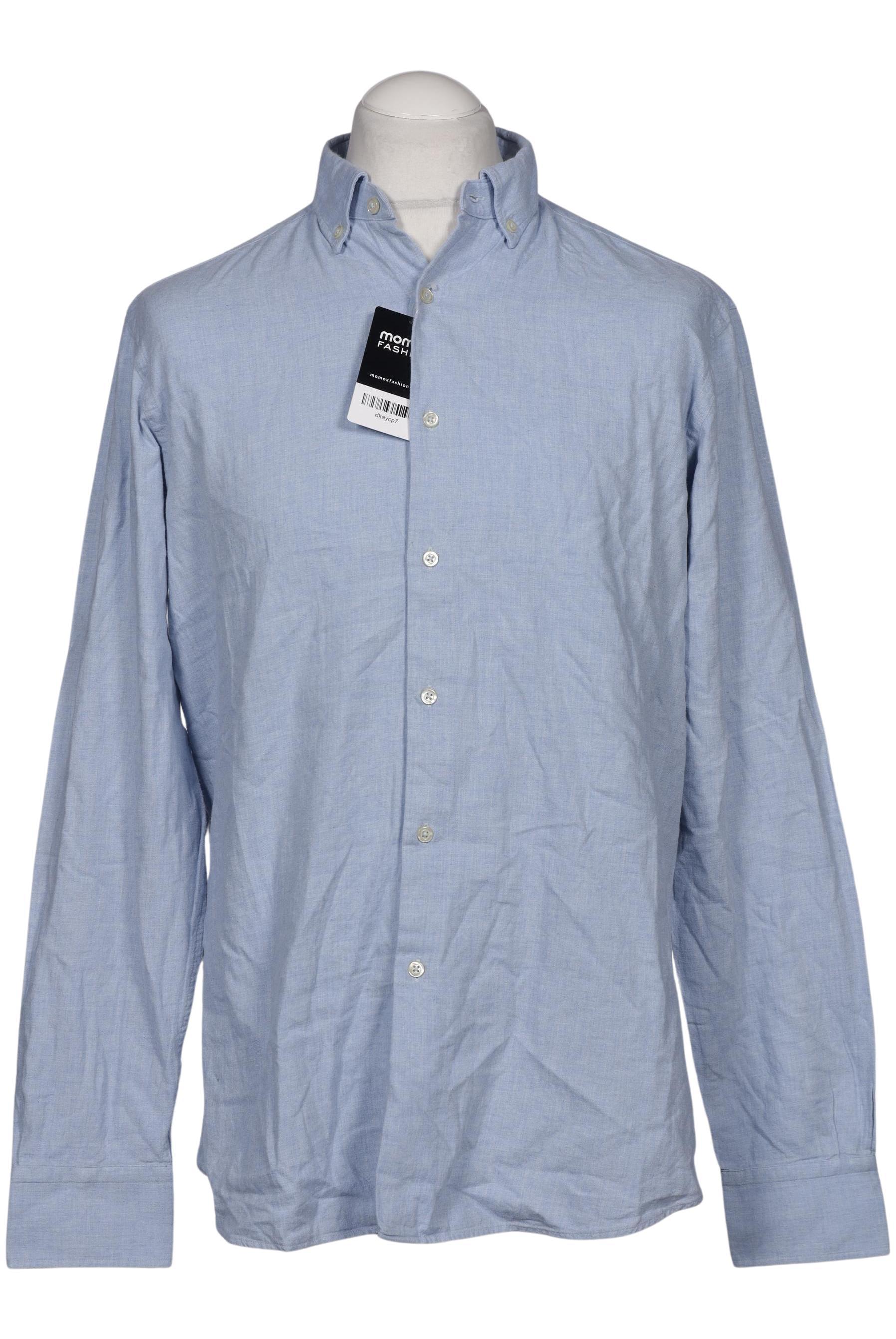 

Massimo Dutti Herren Hemd, blau, Gr. 52