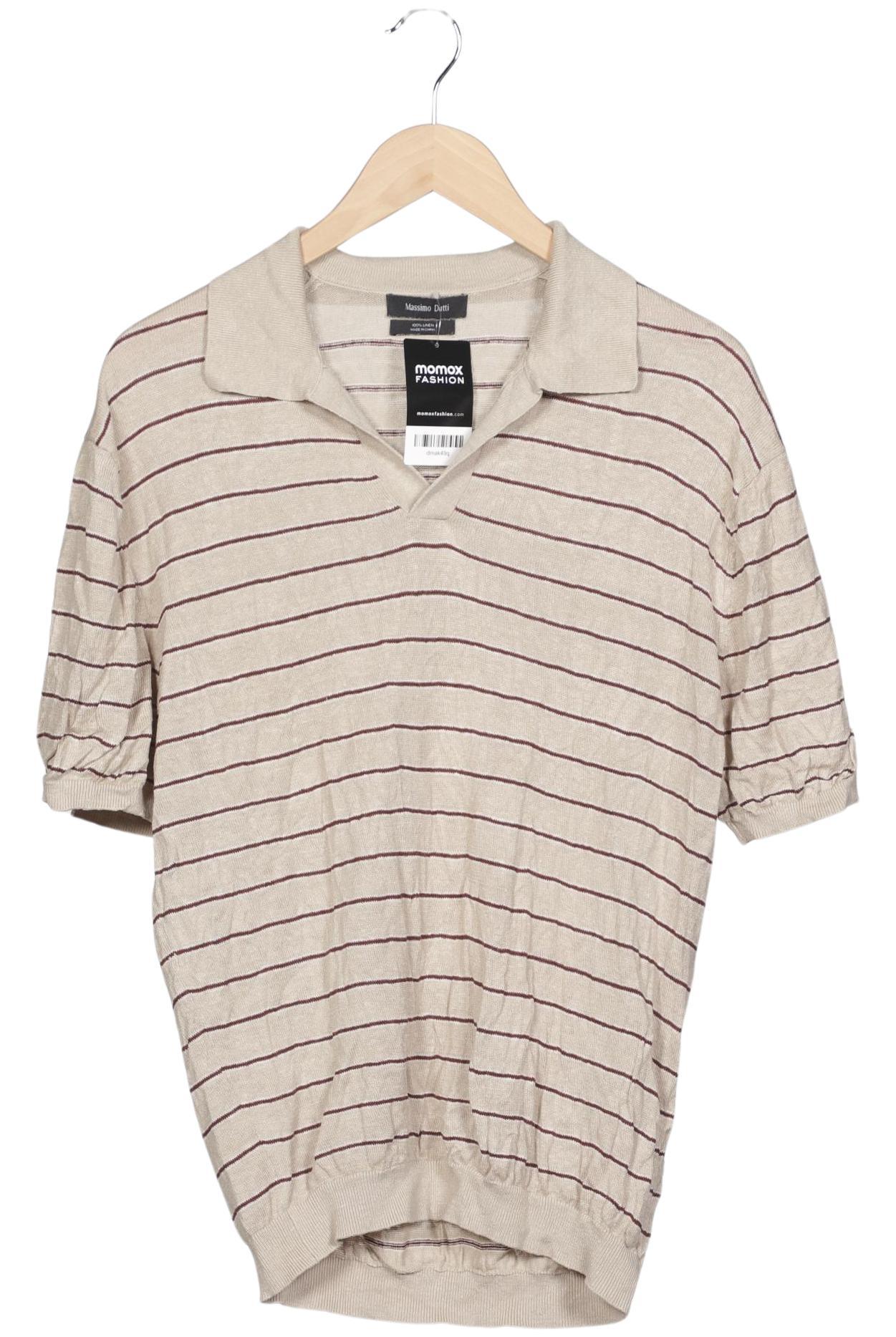 

Massimo Dutti Herren Poloshirt, beige, Gr. 52