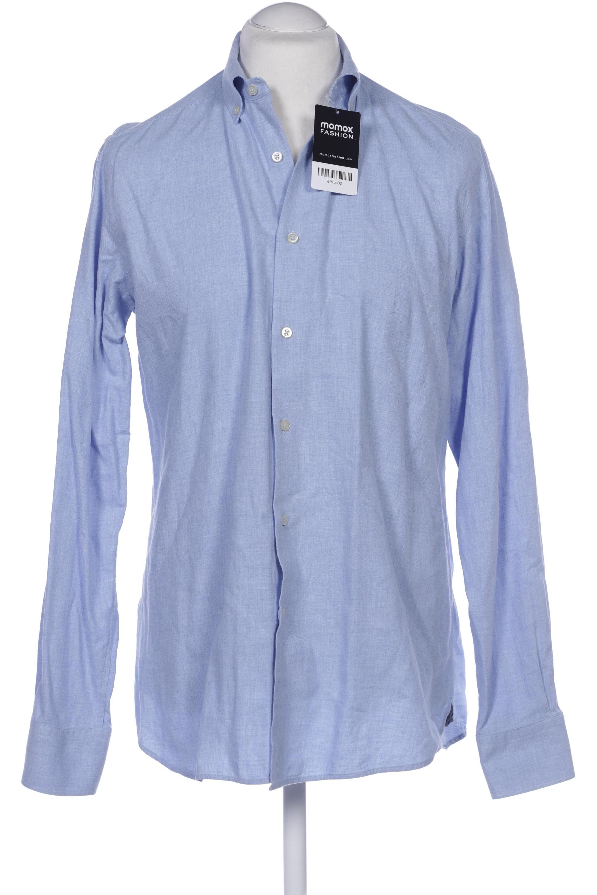 

Massimo Dutti Herren Hemd, hellblau, Gr. 48